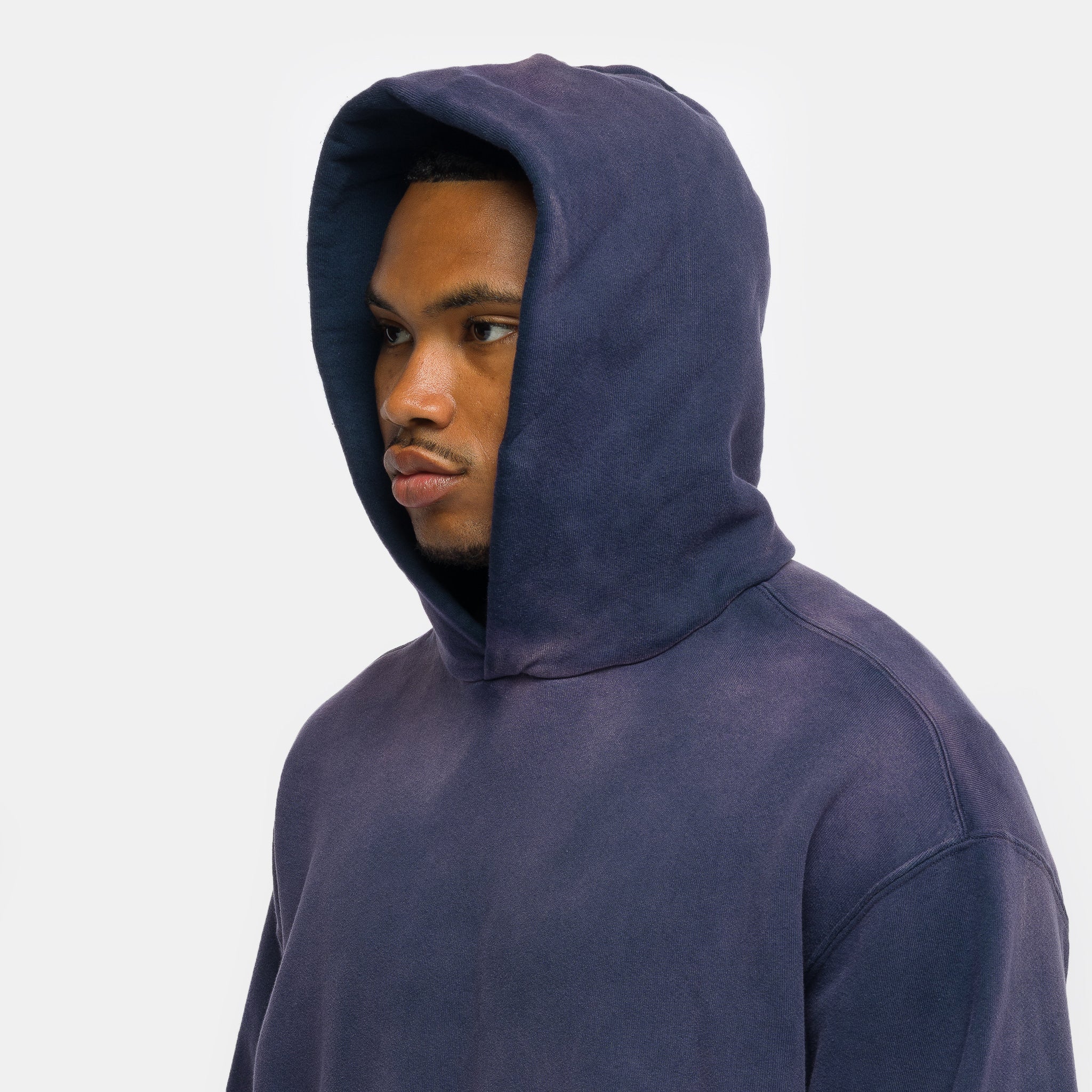 Basics Hoodie in Burnt Navy - Image 4