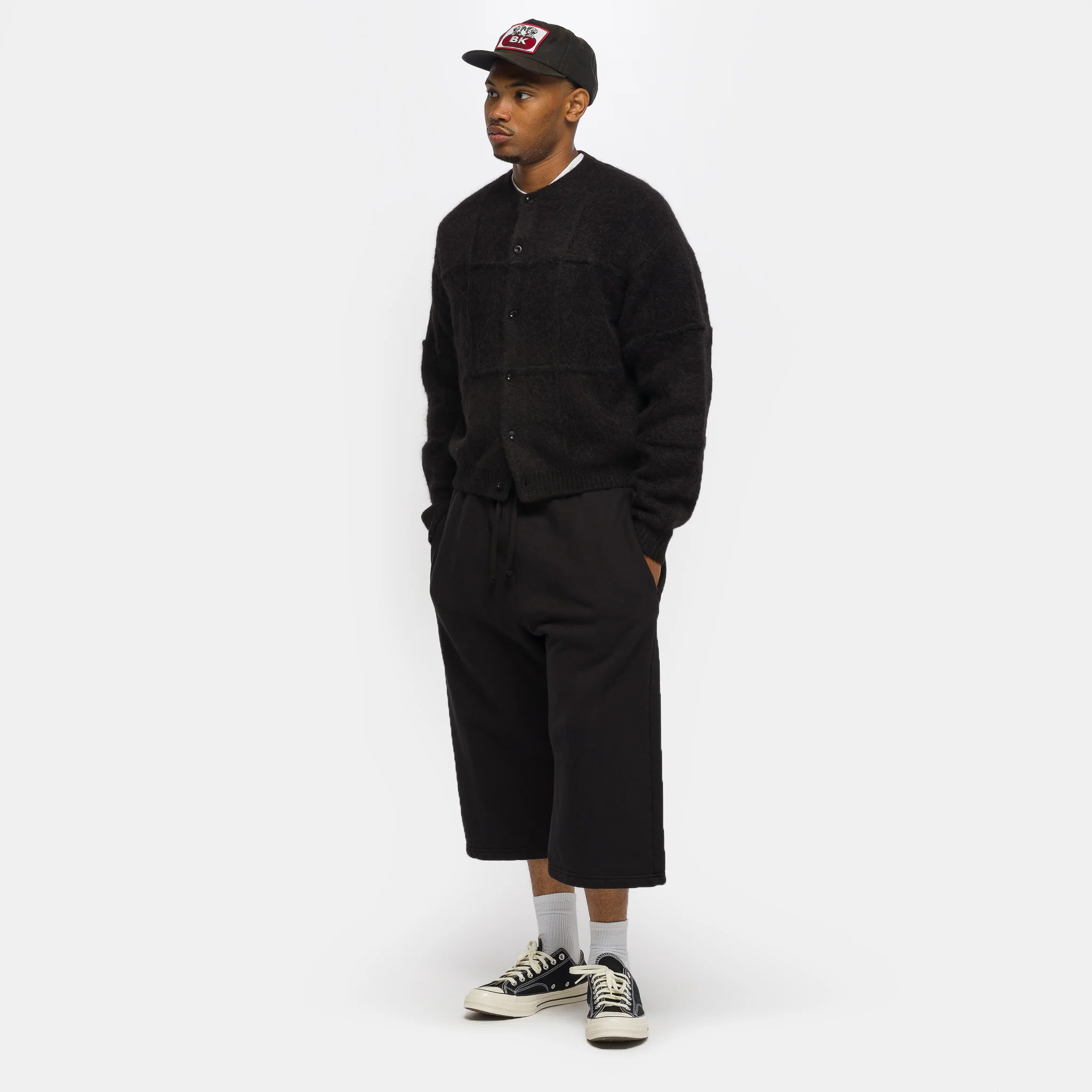 Basics Sweatshort in Aged Black - Image 2