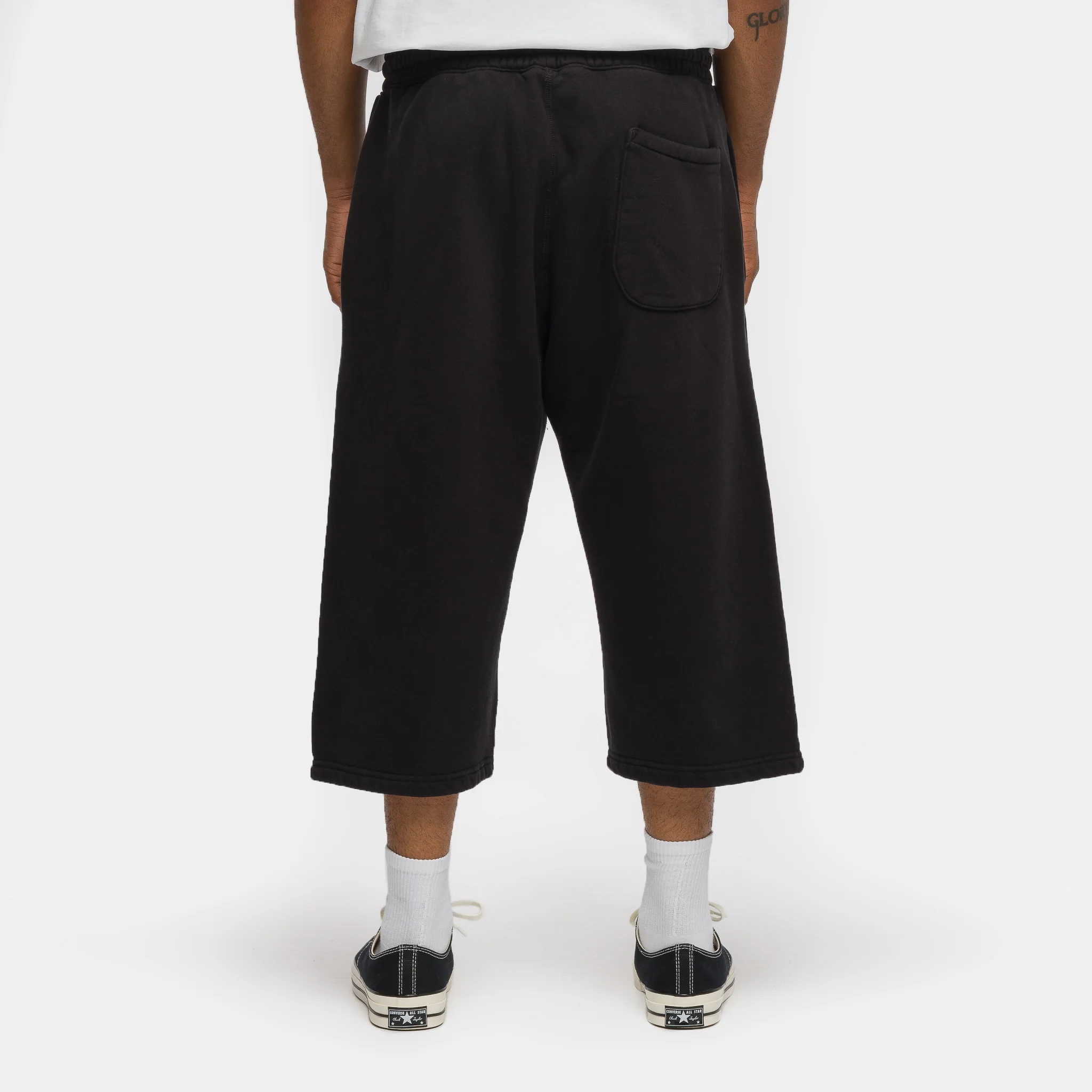Basics Sweatshort in Aged Black - Image 3