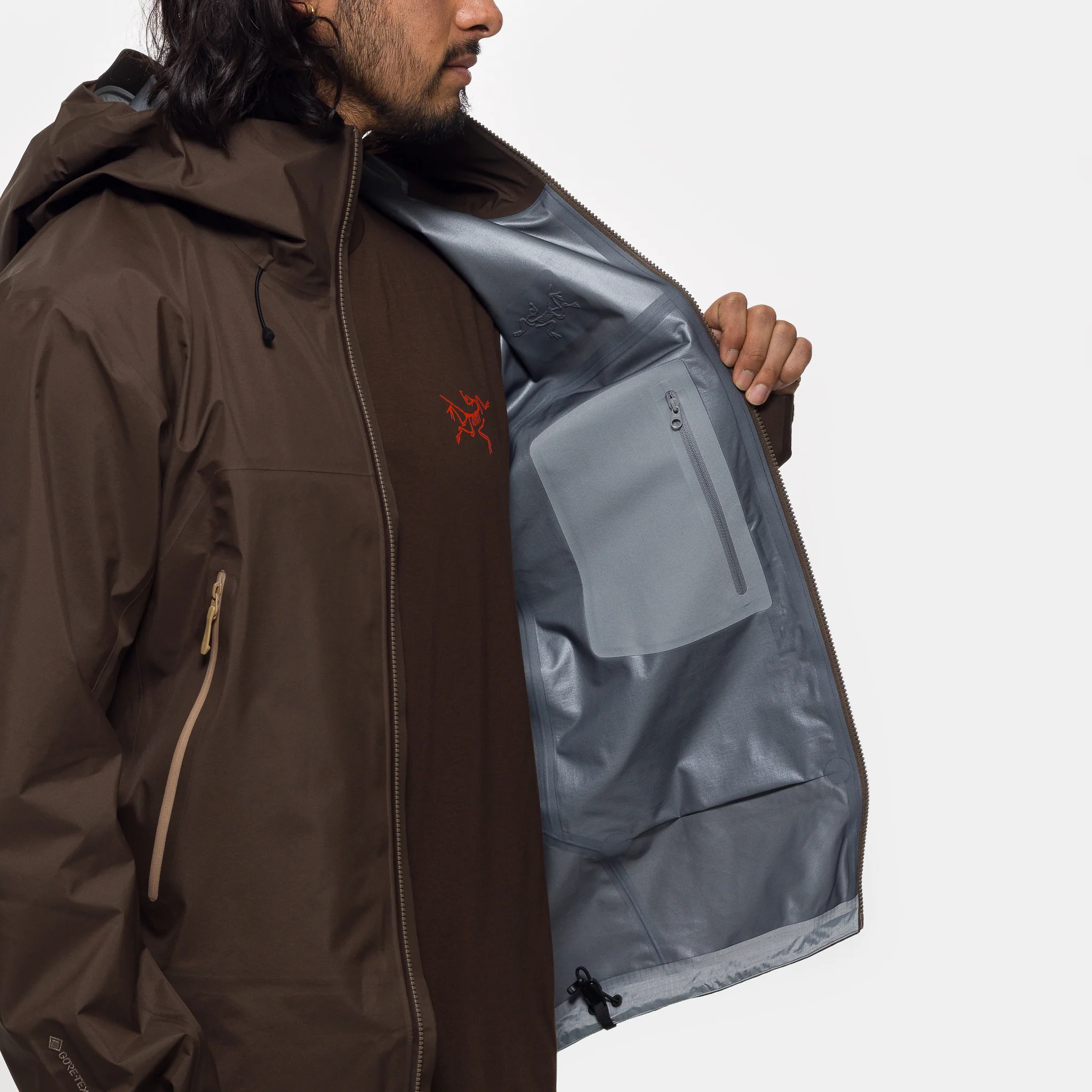 Beta SL Jacket in Carob/Canvas - Image 5