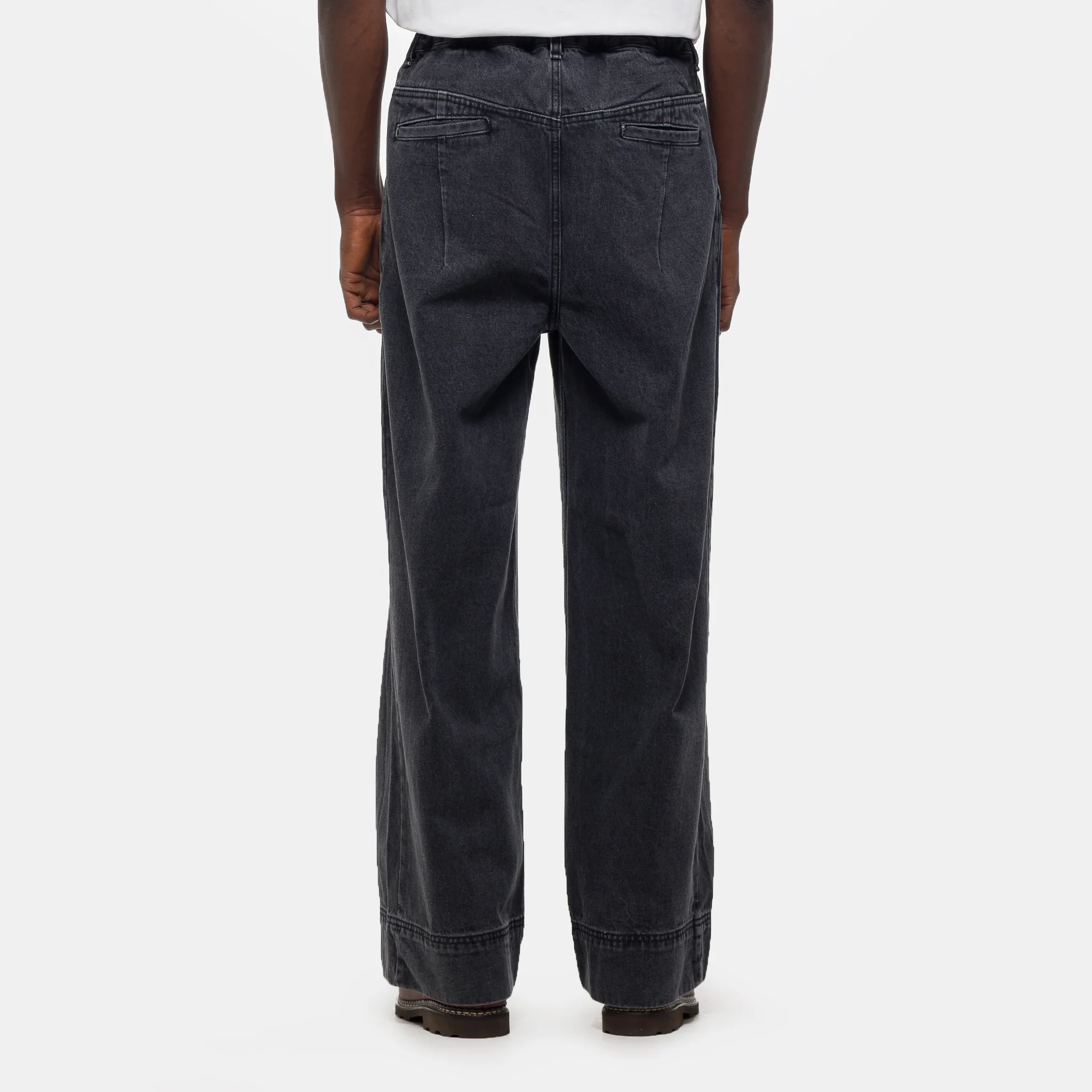 Big Hem Denim Jean in Black - Image 3
