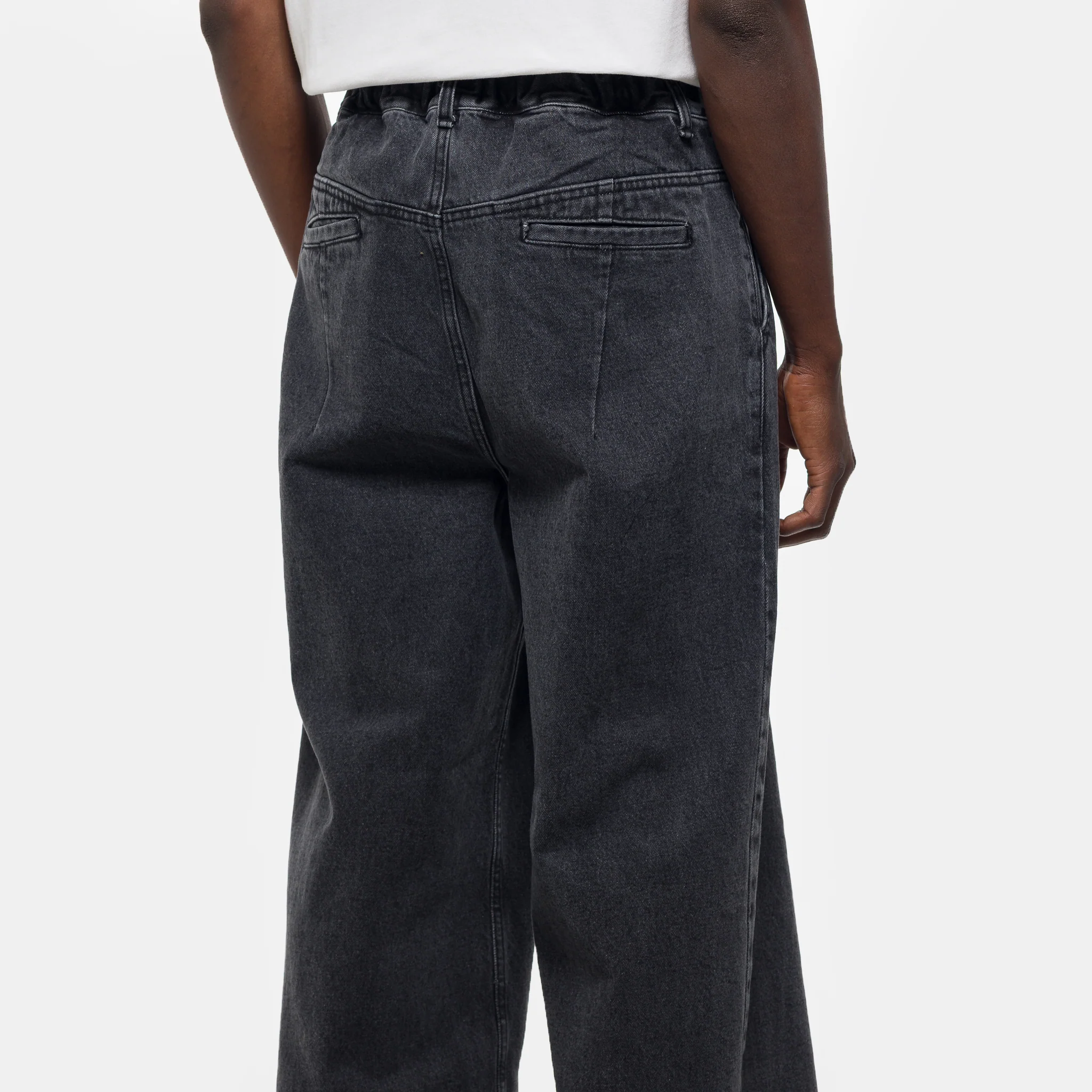 Big Hem Denim Jean in Black - Image 5
