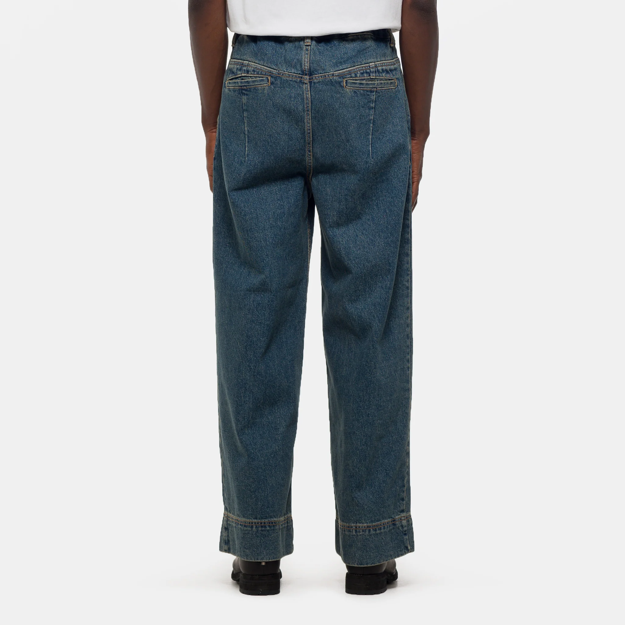 Big Hem Denim Jean in Blue - Image 3