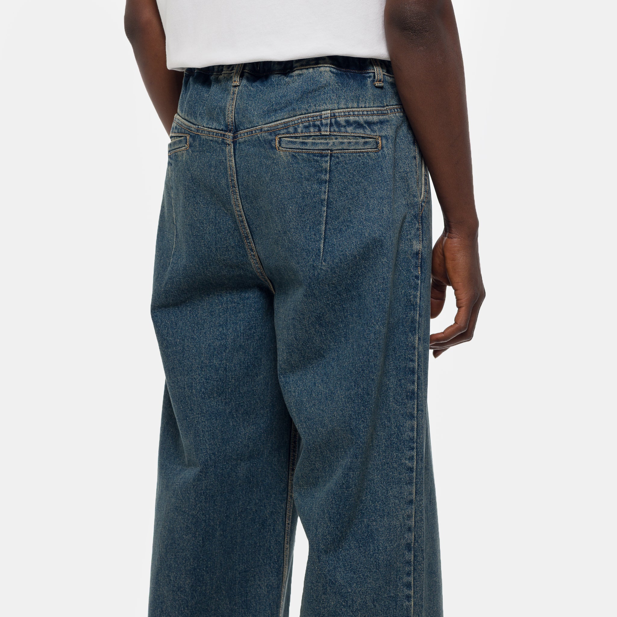 Big Hem Denim Jean in Blue - Image 5