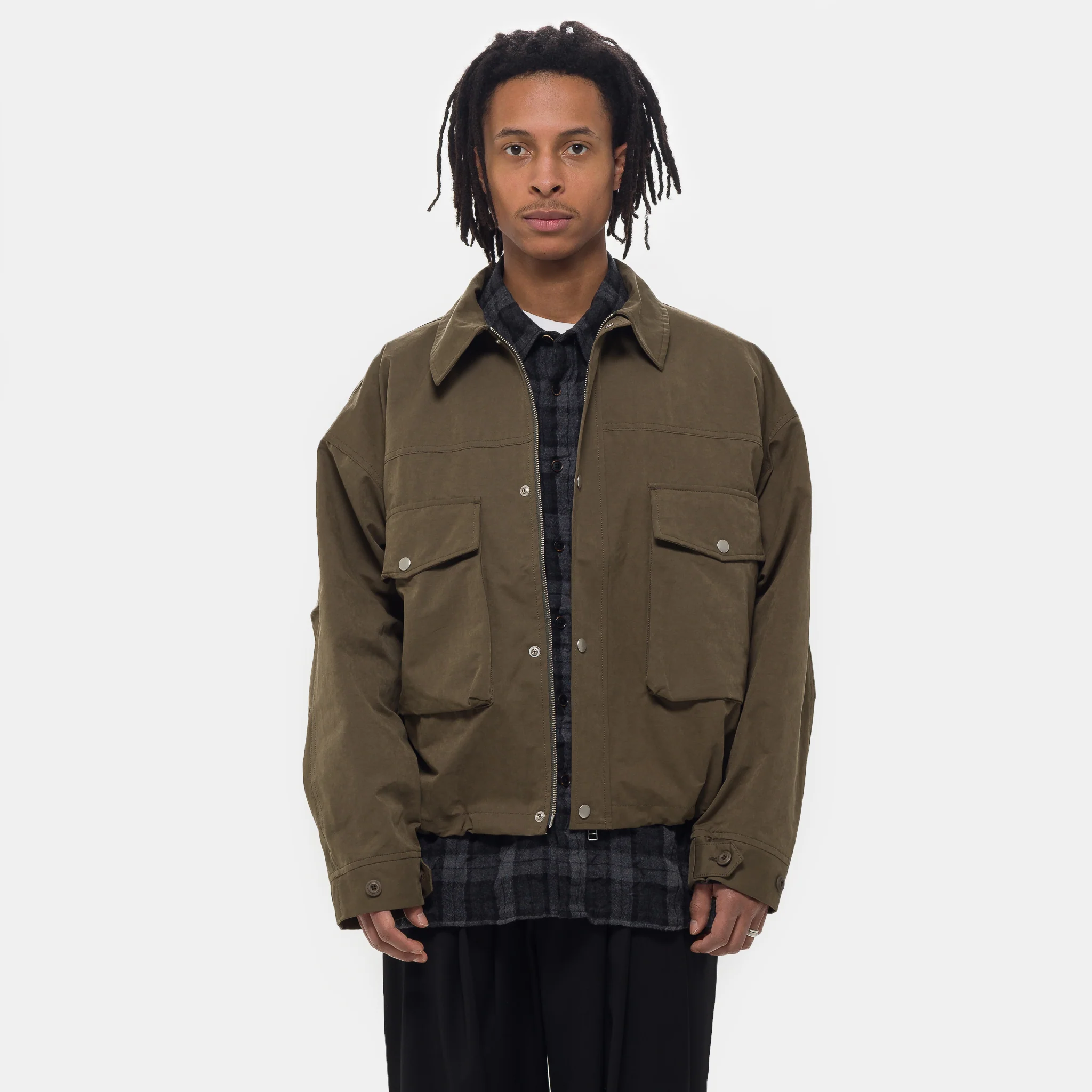Big Pocket Wind Jacket in Khaki