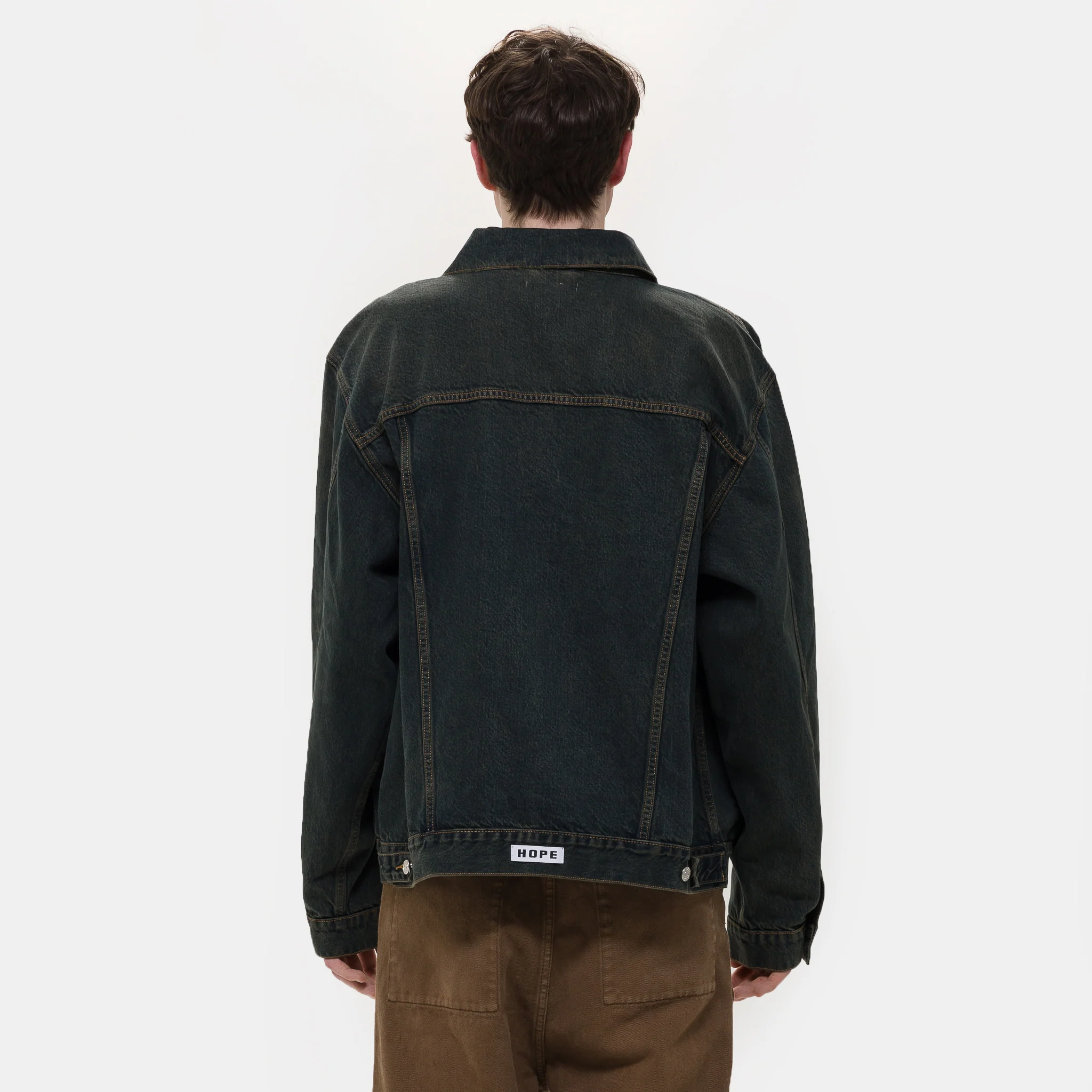 Bold Denim Jacket in Blue/Green - Image 3