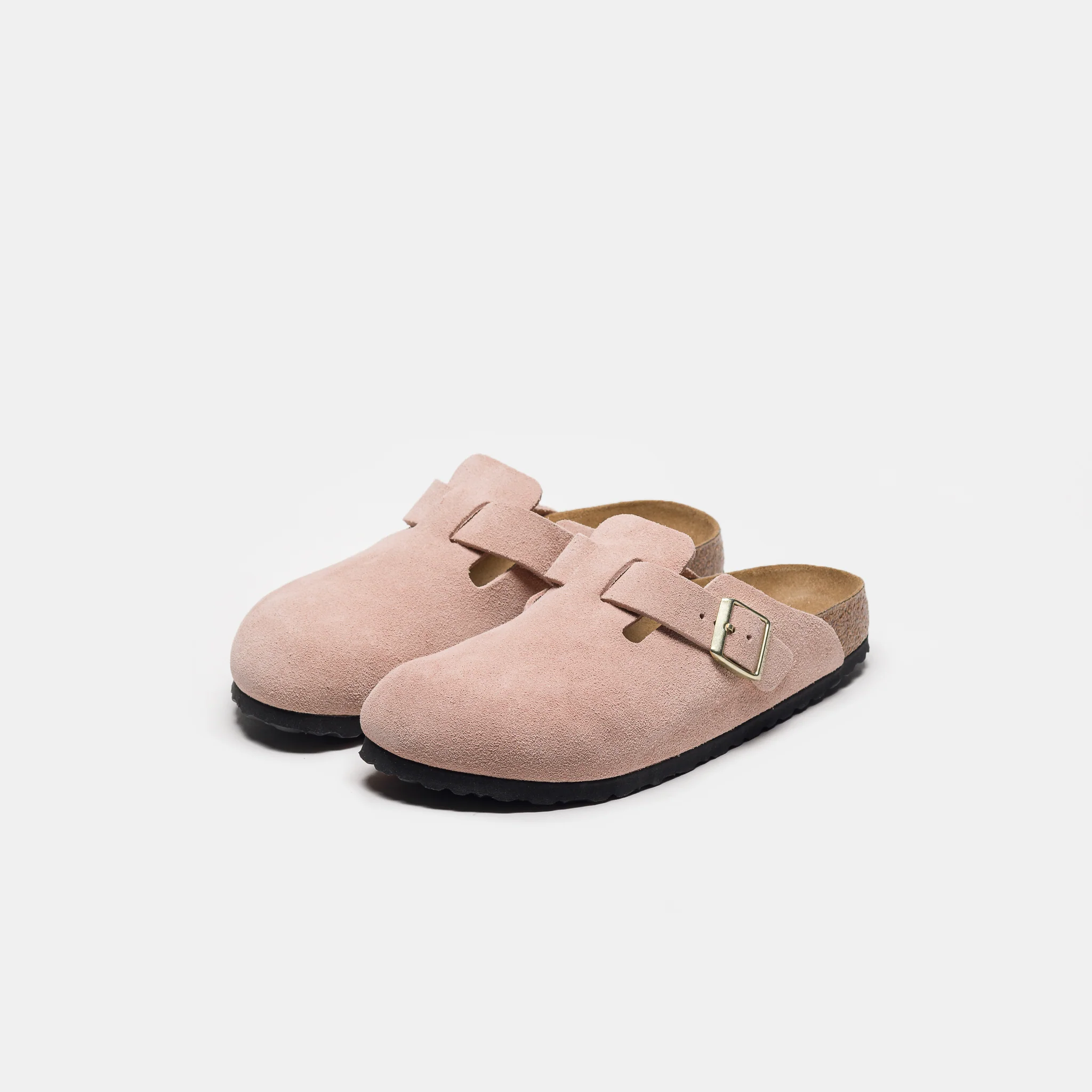 Boston Suede Mule in Light Rose - Image 3