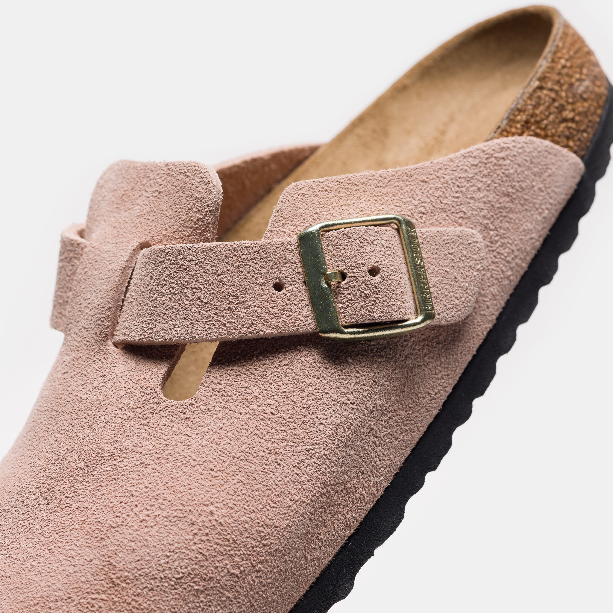 Boston Suede Mule in Light Rose - Image 5