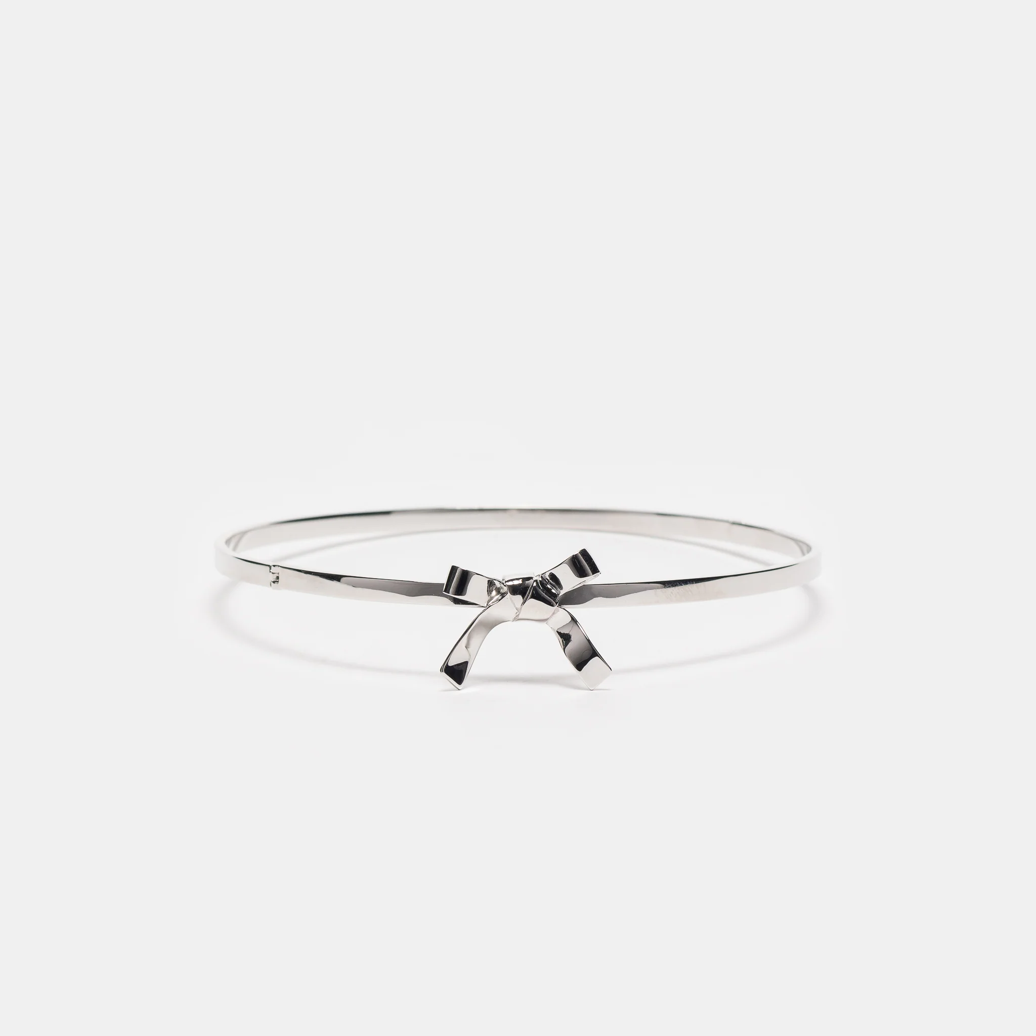 Bow Choker in Silver