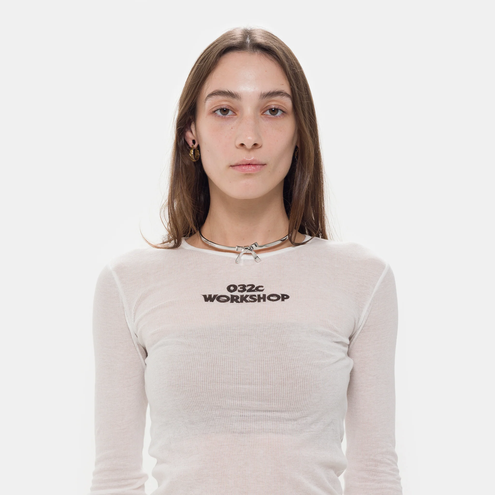 Bow Choker in Silver - Image 2