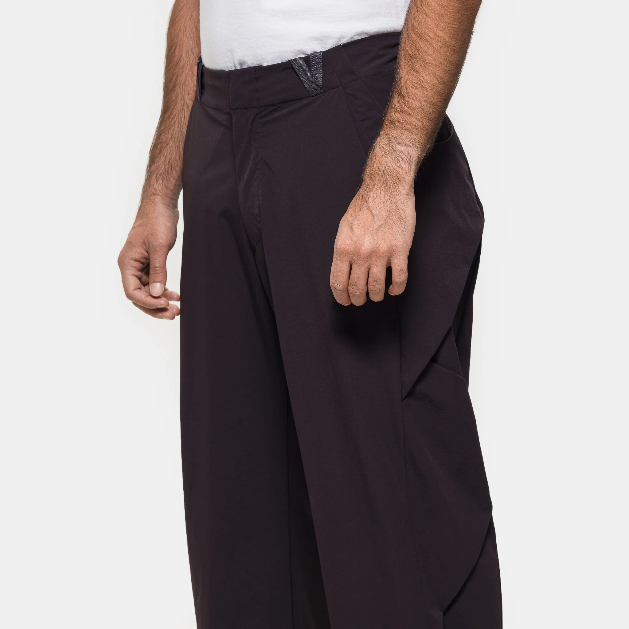 Braided Trouser in Black Bean - Image 4