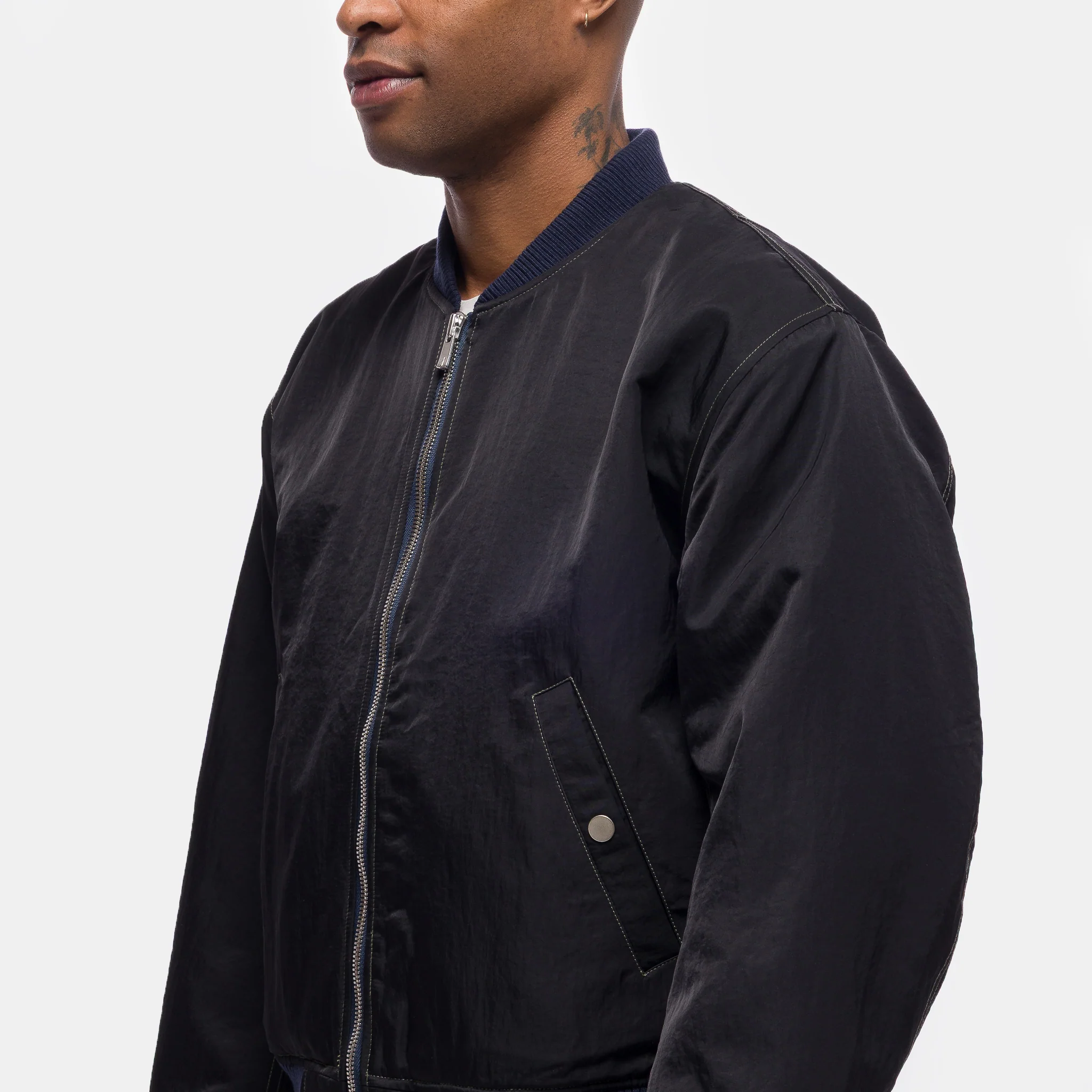 Breach Bomber Jacket in Black - Image 4