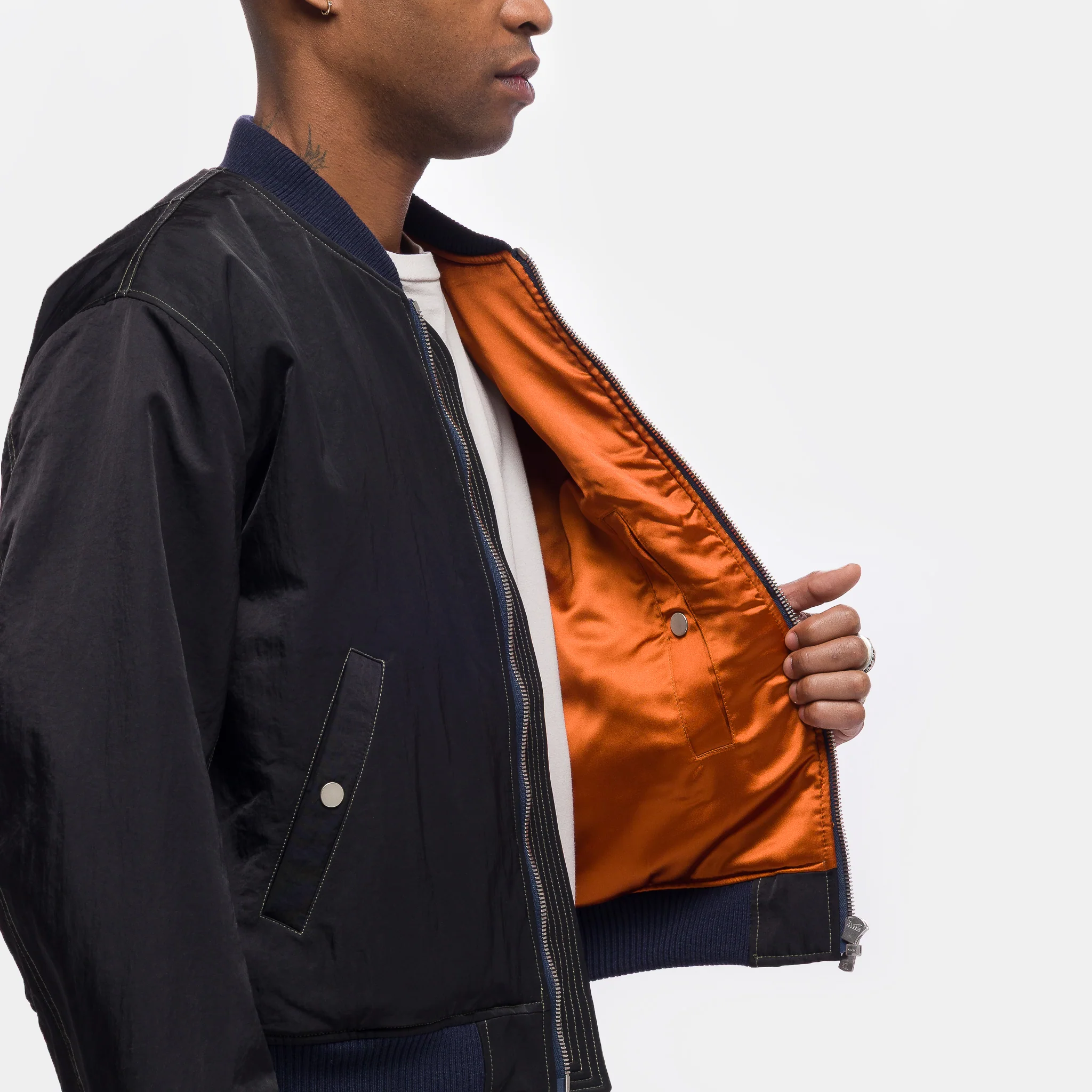 Breach Bomber Jacket in Black - Image 5