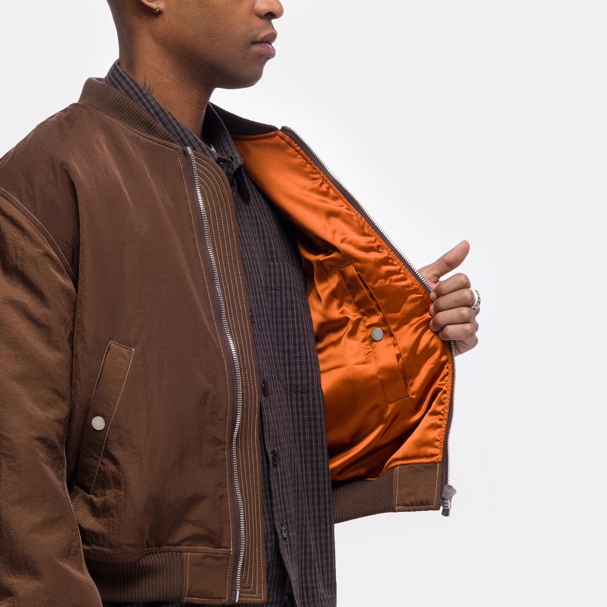 Breach Bomber Jacket in Brown - Image 5