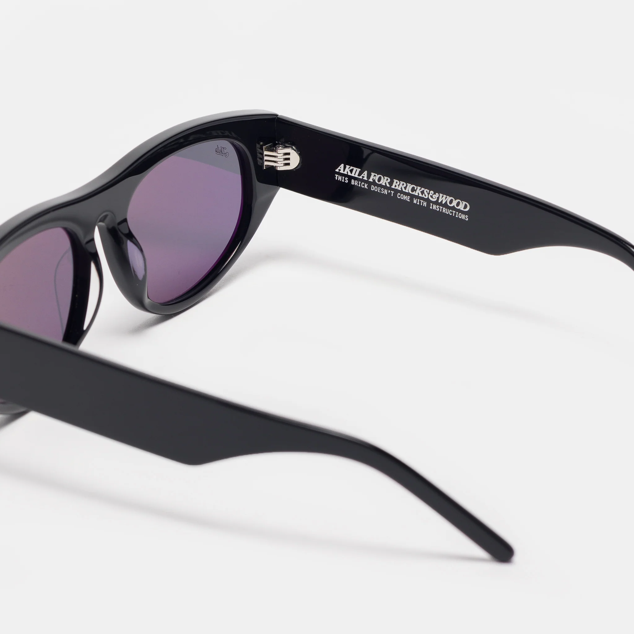 Bricks & Wood Halldale Sunglasses in Black - Image 4