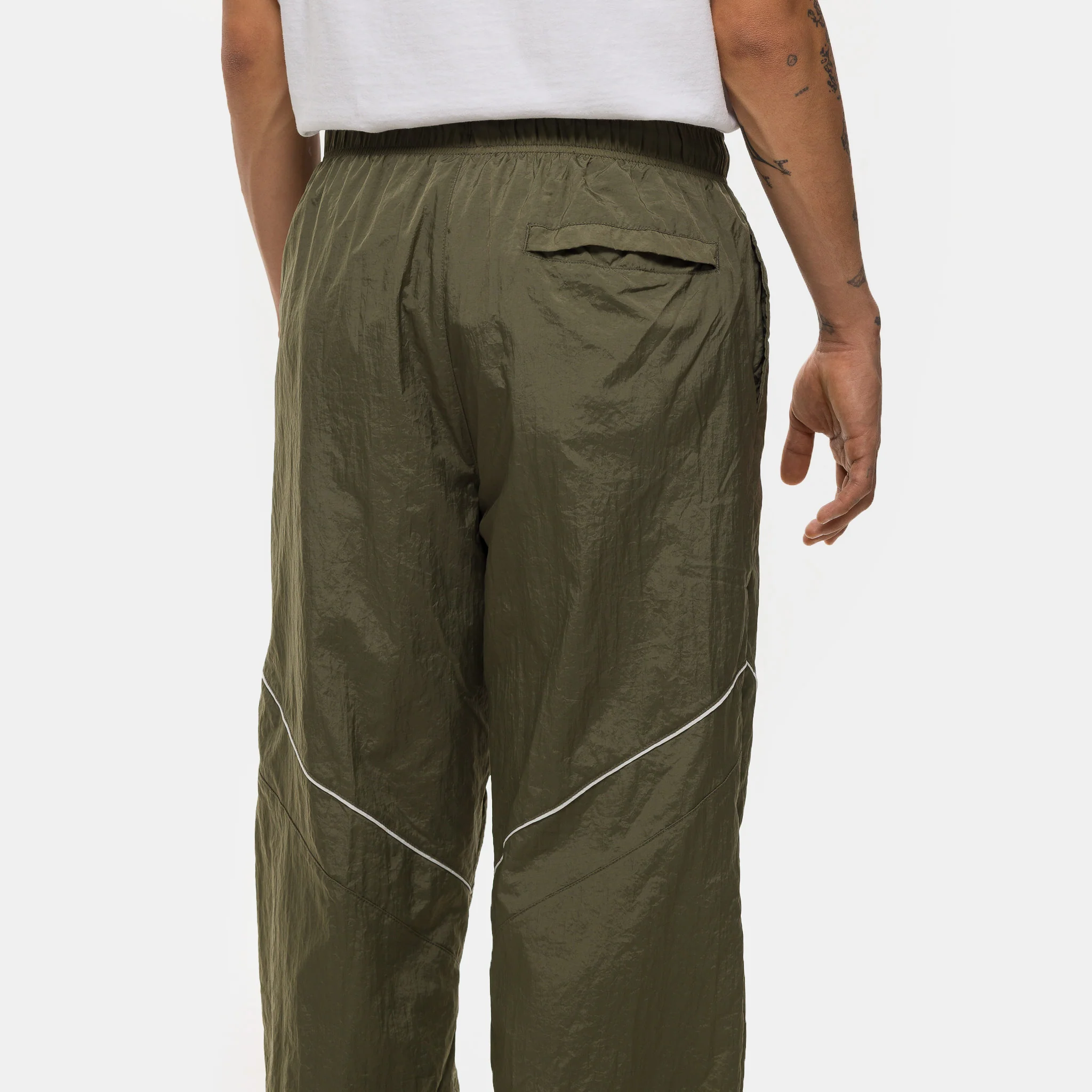Brooklyn Draft Pant in Medium Olive/Sail/Sail - Image 5
