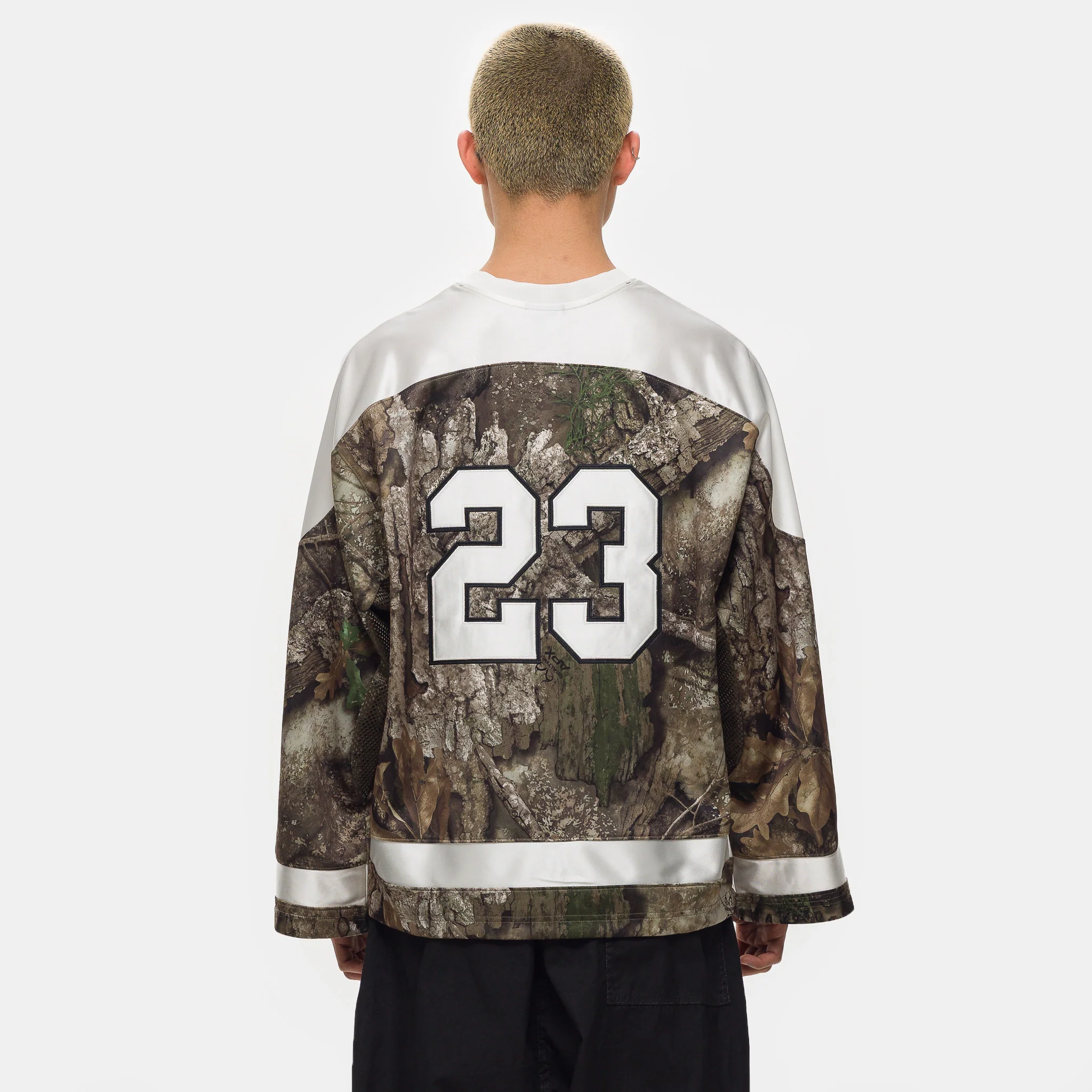 Brooklyn Realtree Hockey Jersey in Medium Olive/Sail - Image 3