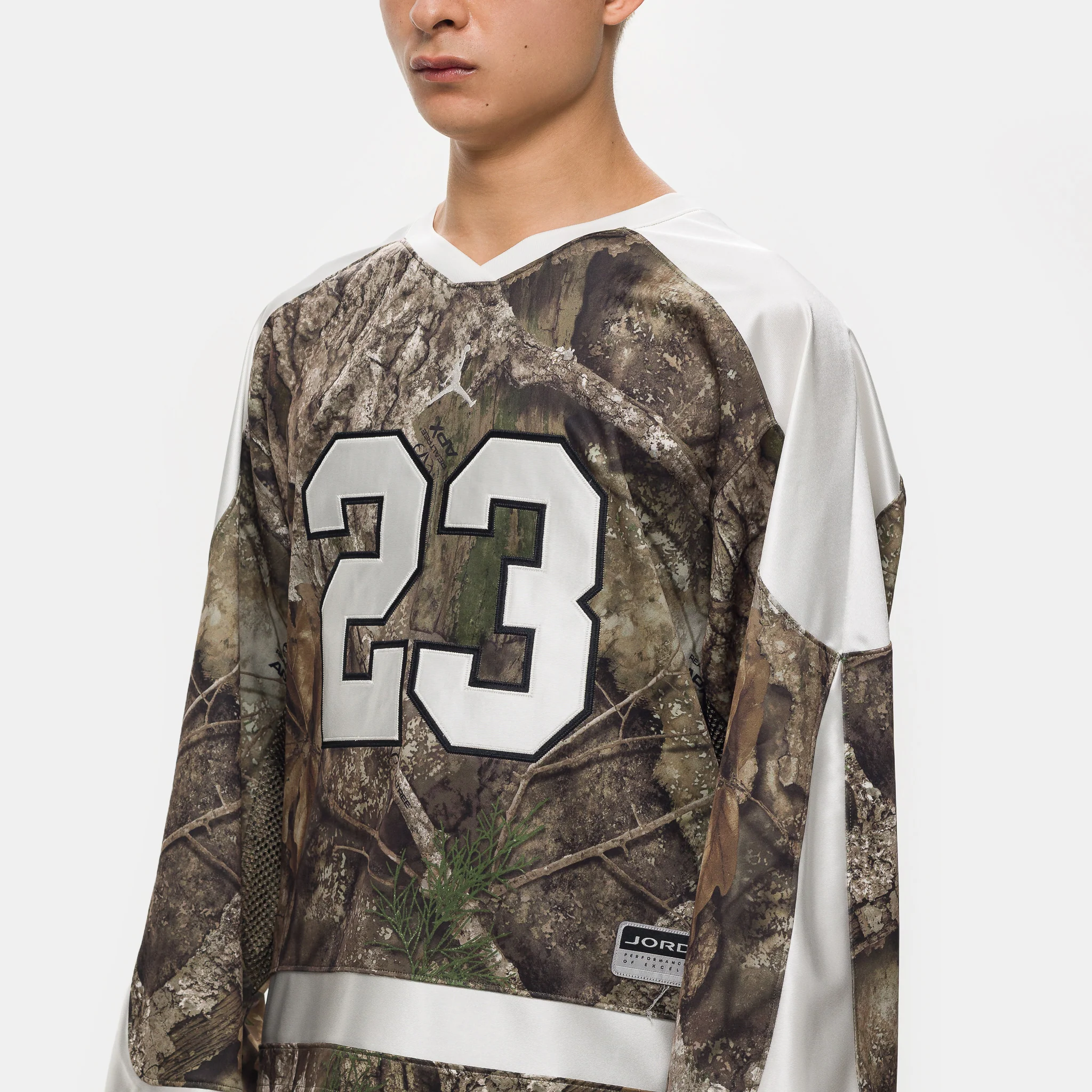 Brooklyn Realtree Hockey Jersey in Medium Olive/Sail - Image 4