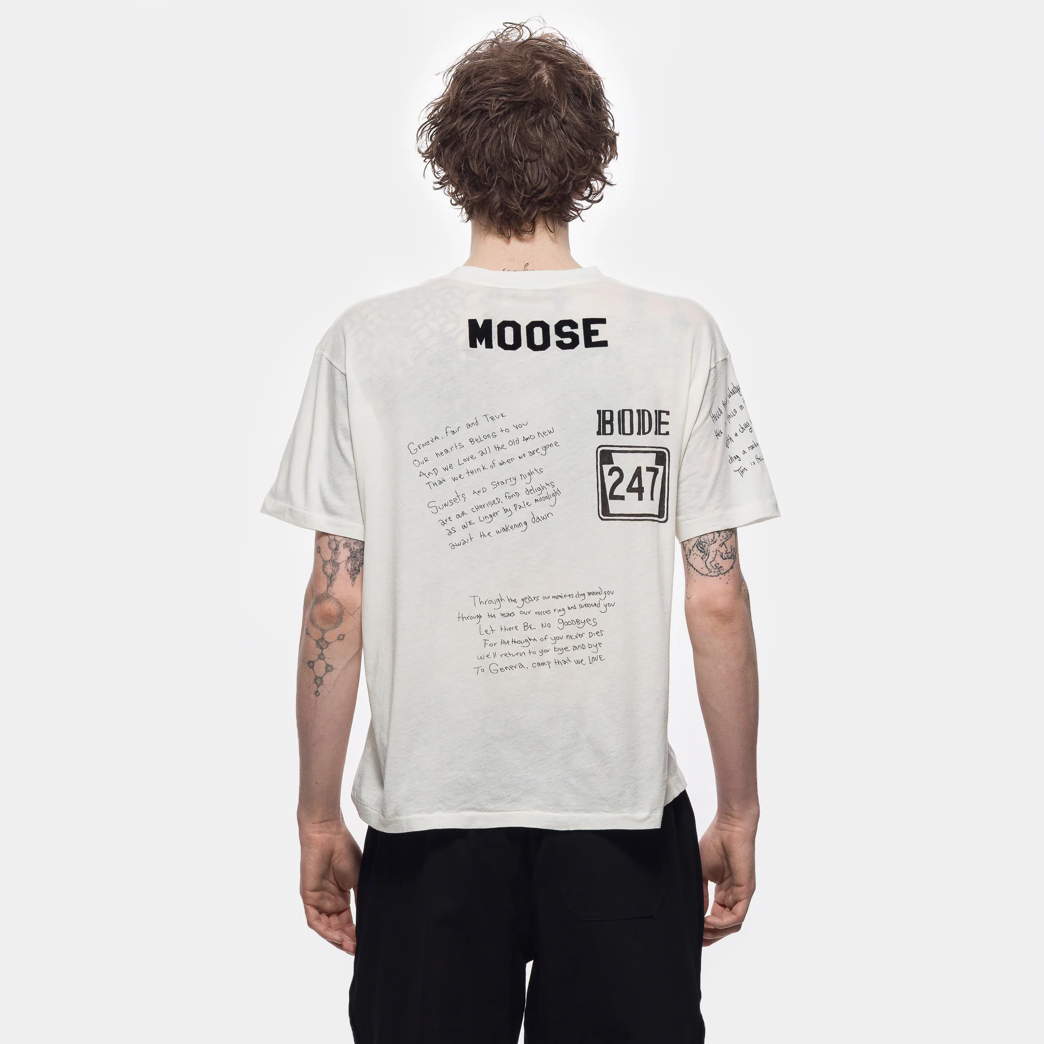 Camp Crest T-Shirt in Cream - Image 4