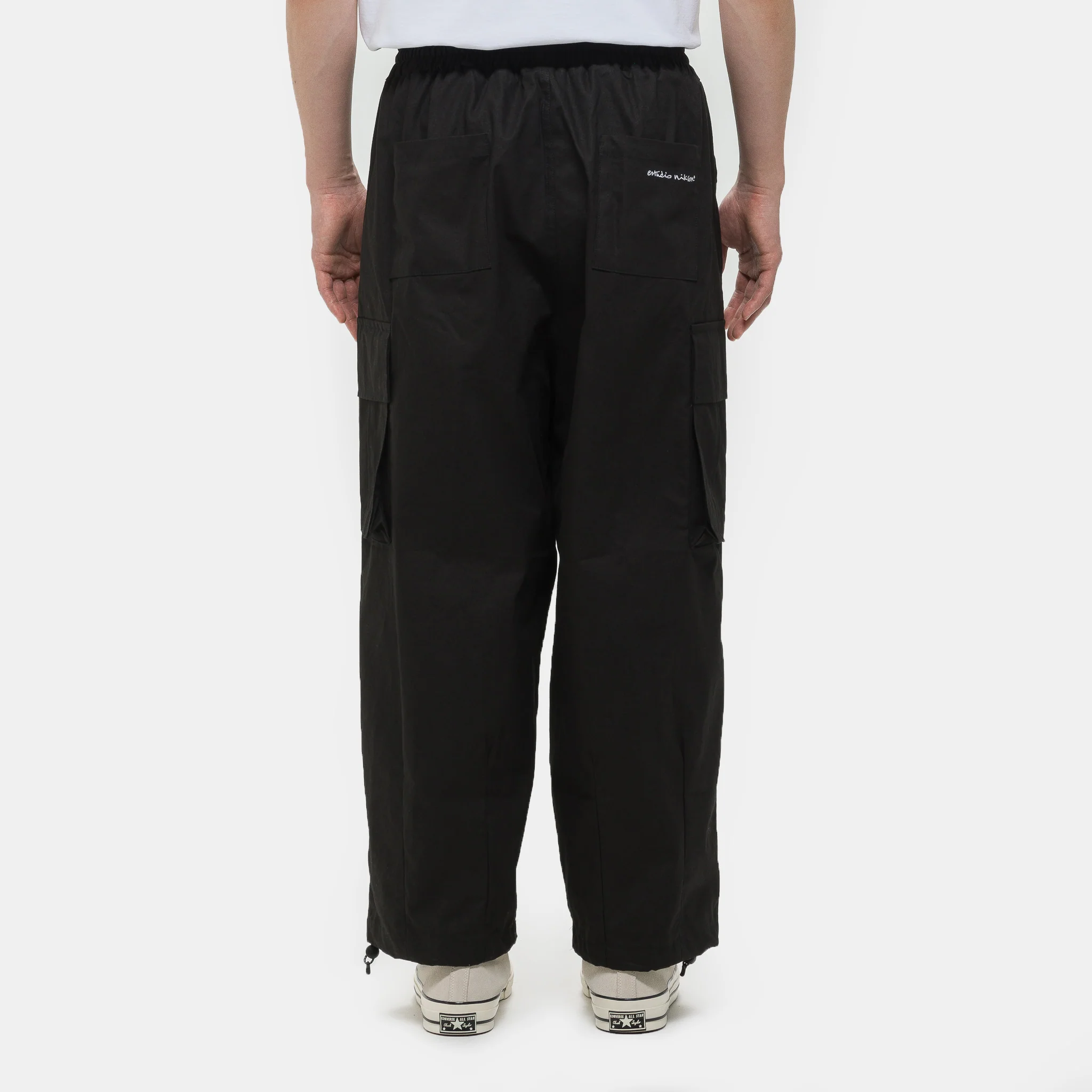 Cargo String Balloon Pant in Black - Image 3