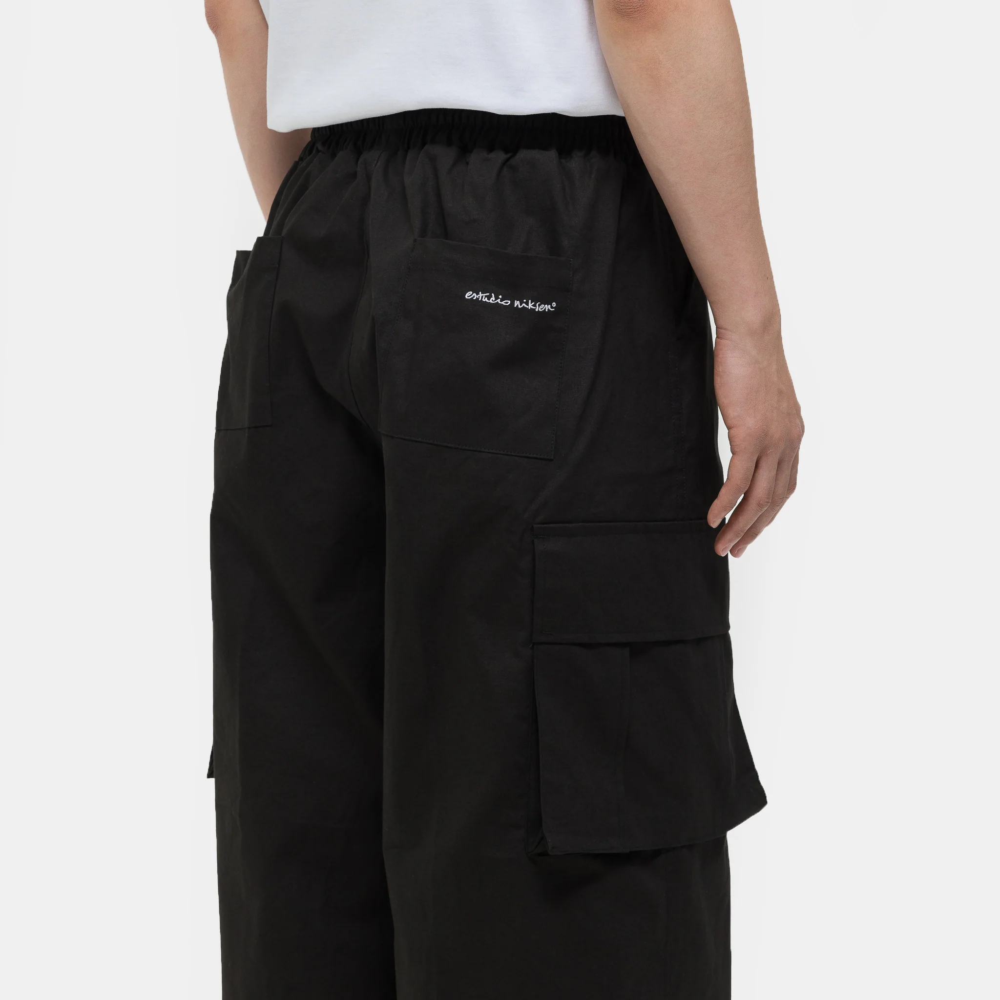 Cargo String Balloon Pant in Black - Image 5