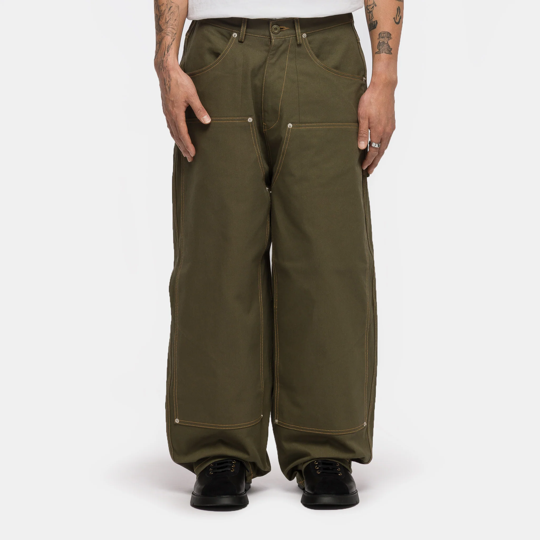 Carpenter Balloon Pants V2 in Khaki