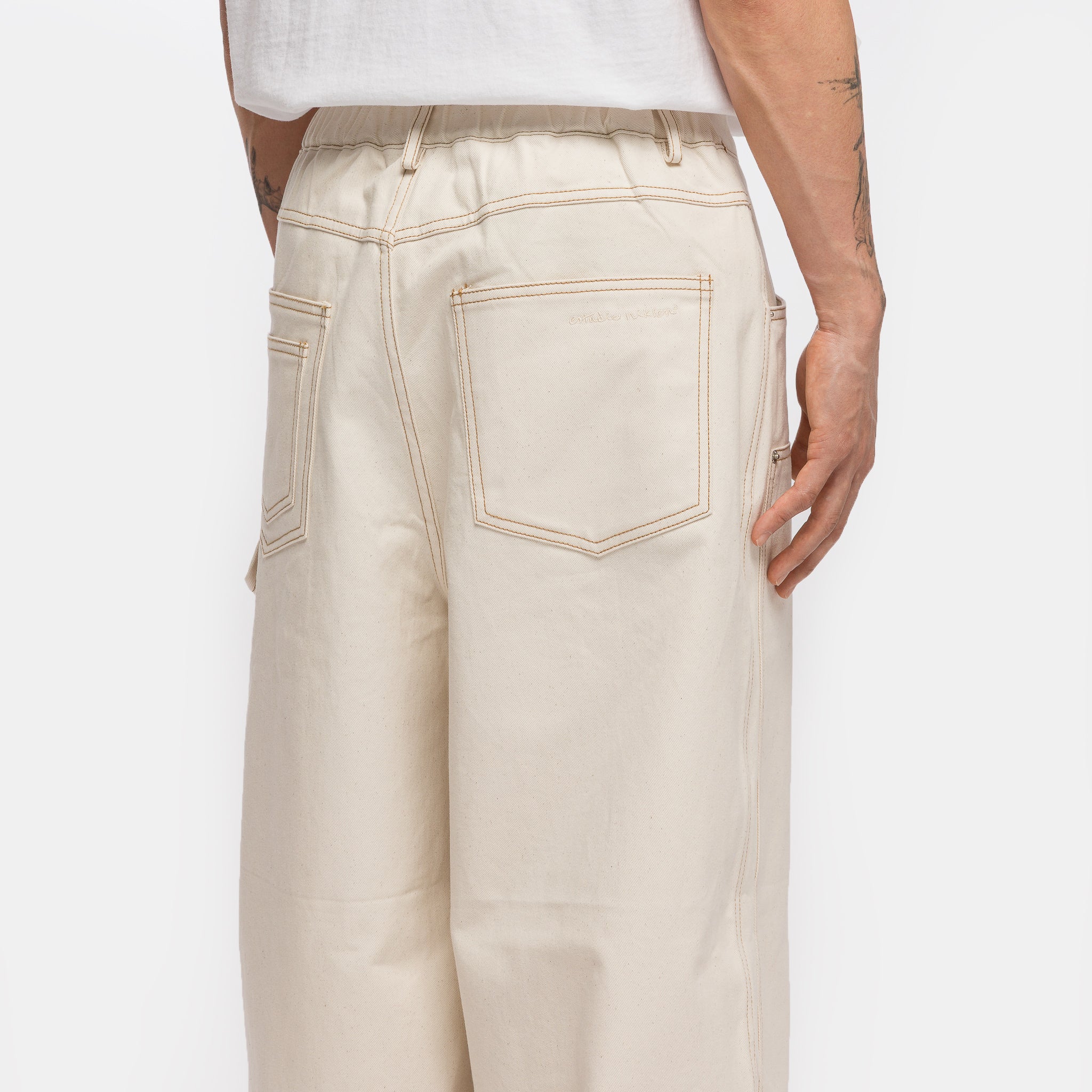 Carpenter Balloon Pants V2 in Oatmeal - Image 5