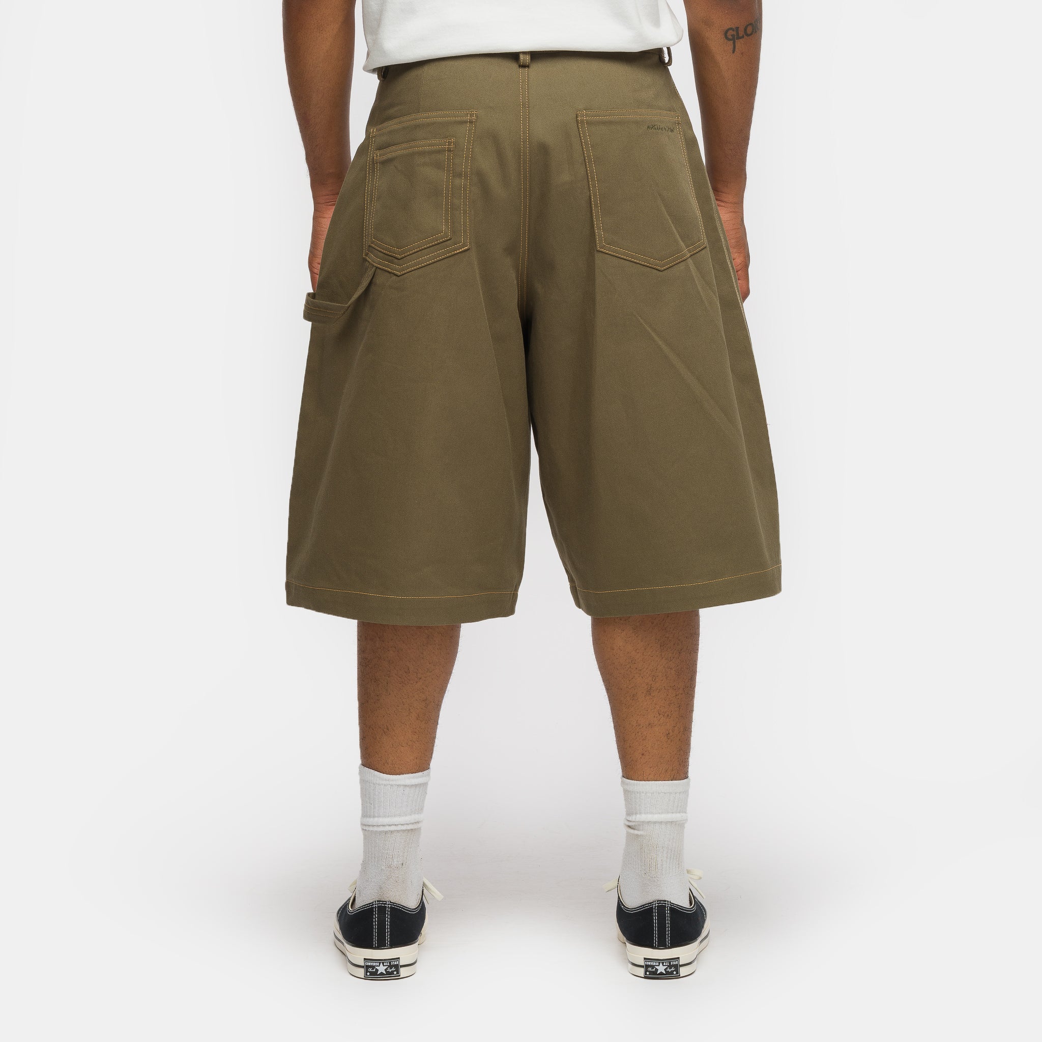 Carpenter Wide Short in Khaki - Image 3