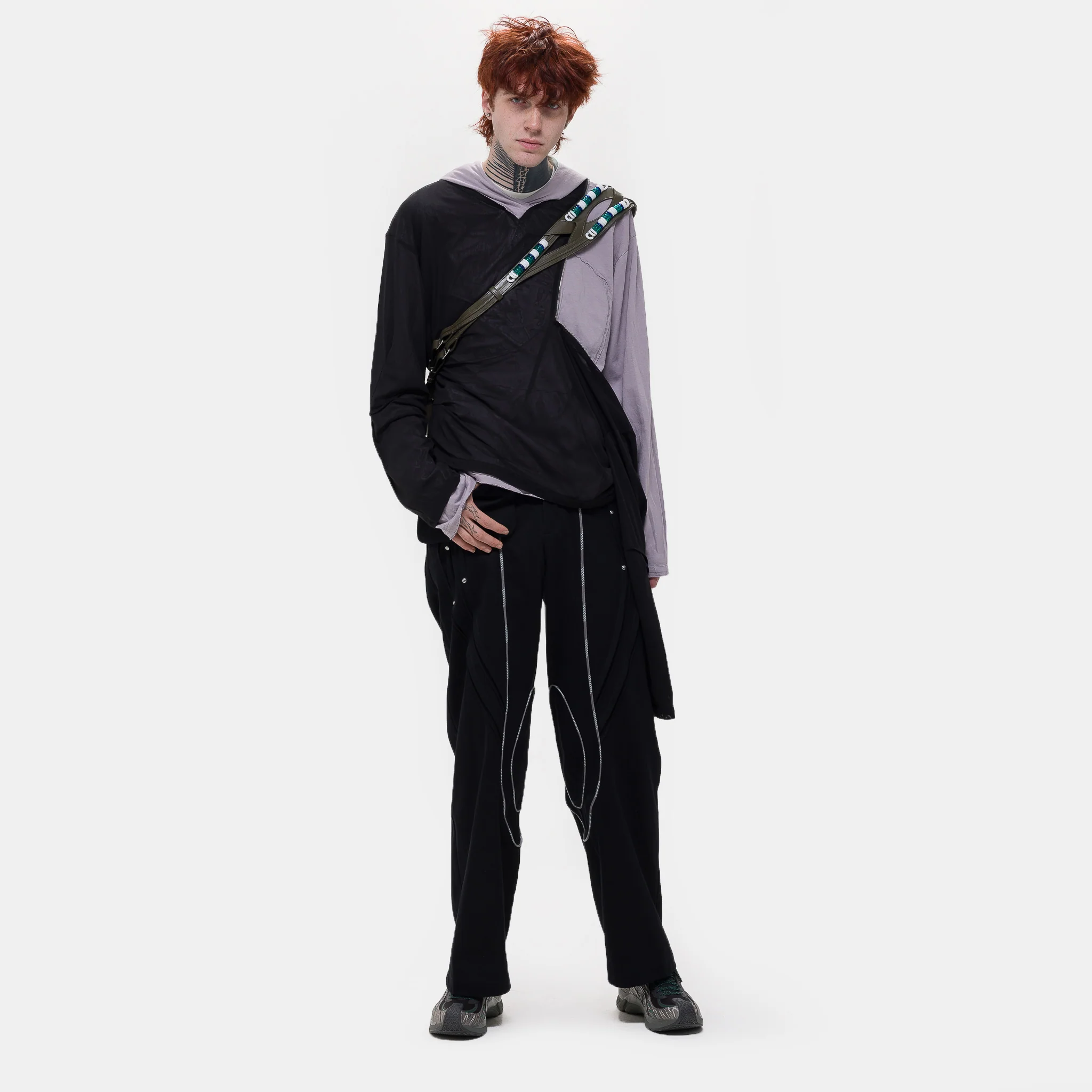 Chalice Trousers with Bag in Black - Image 2