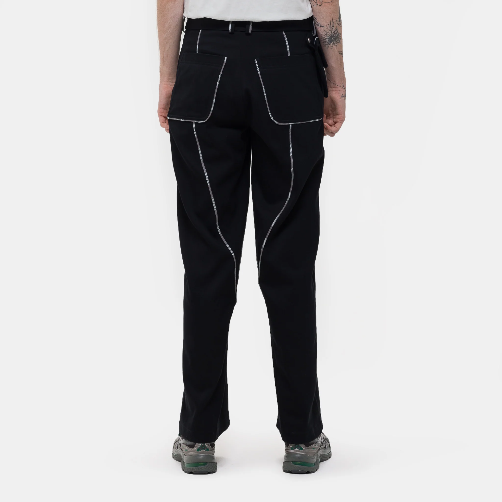 Chalice Trousers with Bag in Black - Image 3