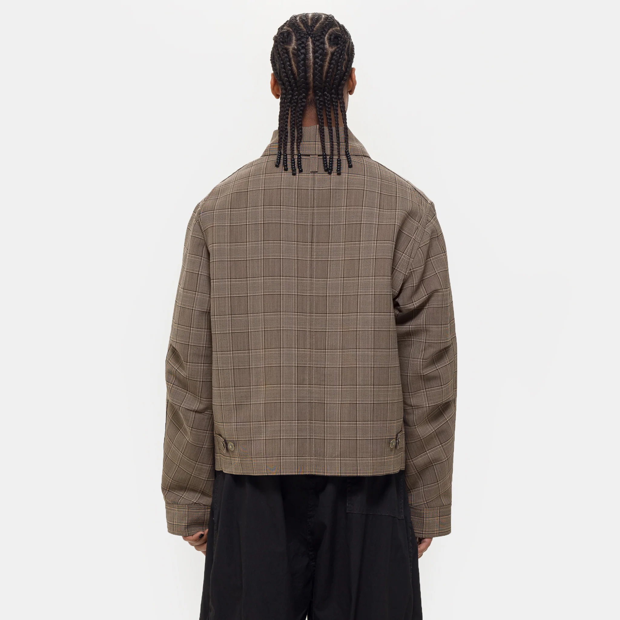 Chore Jacket in Brown Check - Image 3