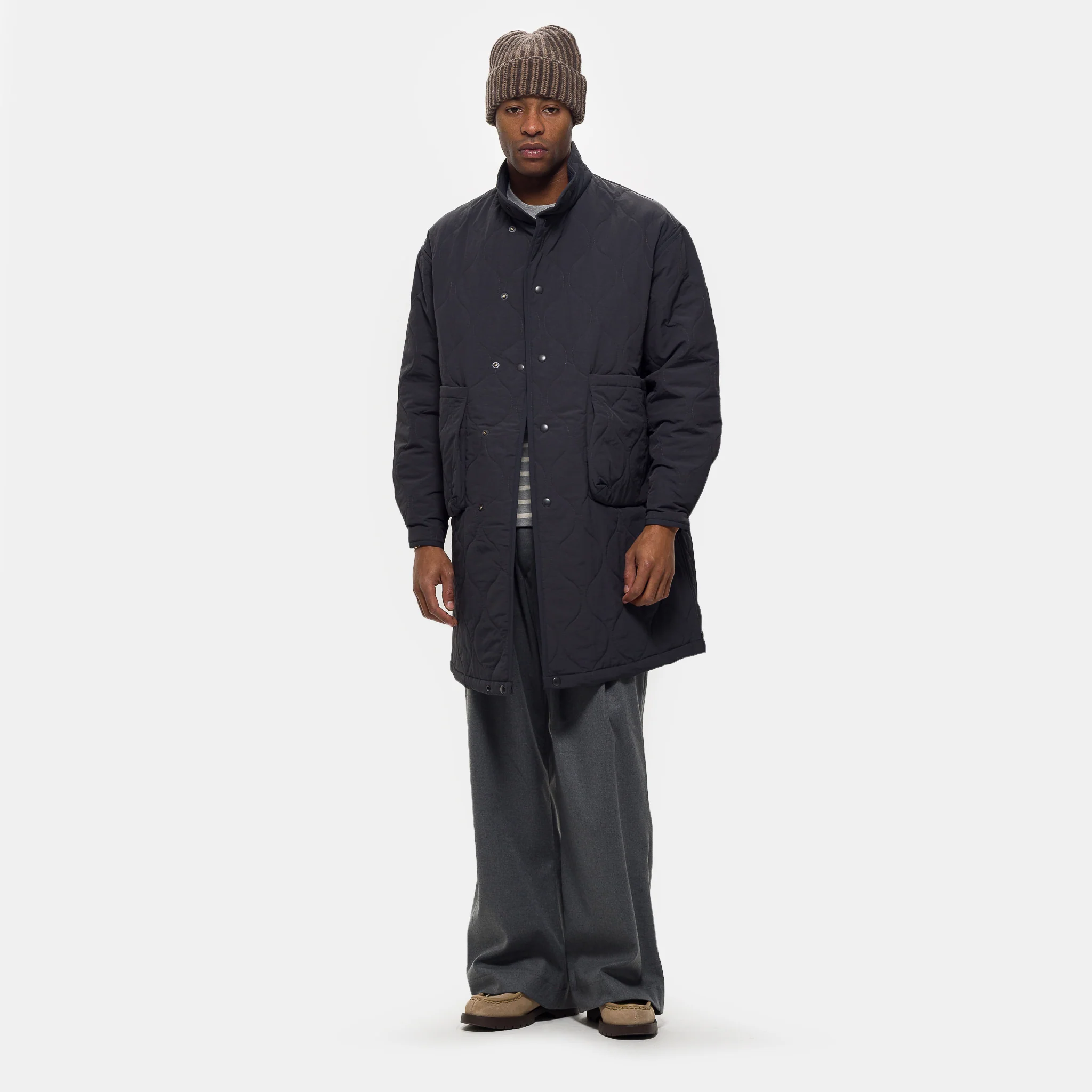 Convertible Padded Jacket in Grey - Image 2