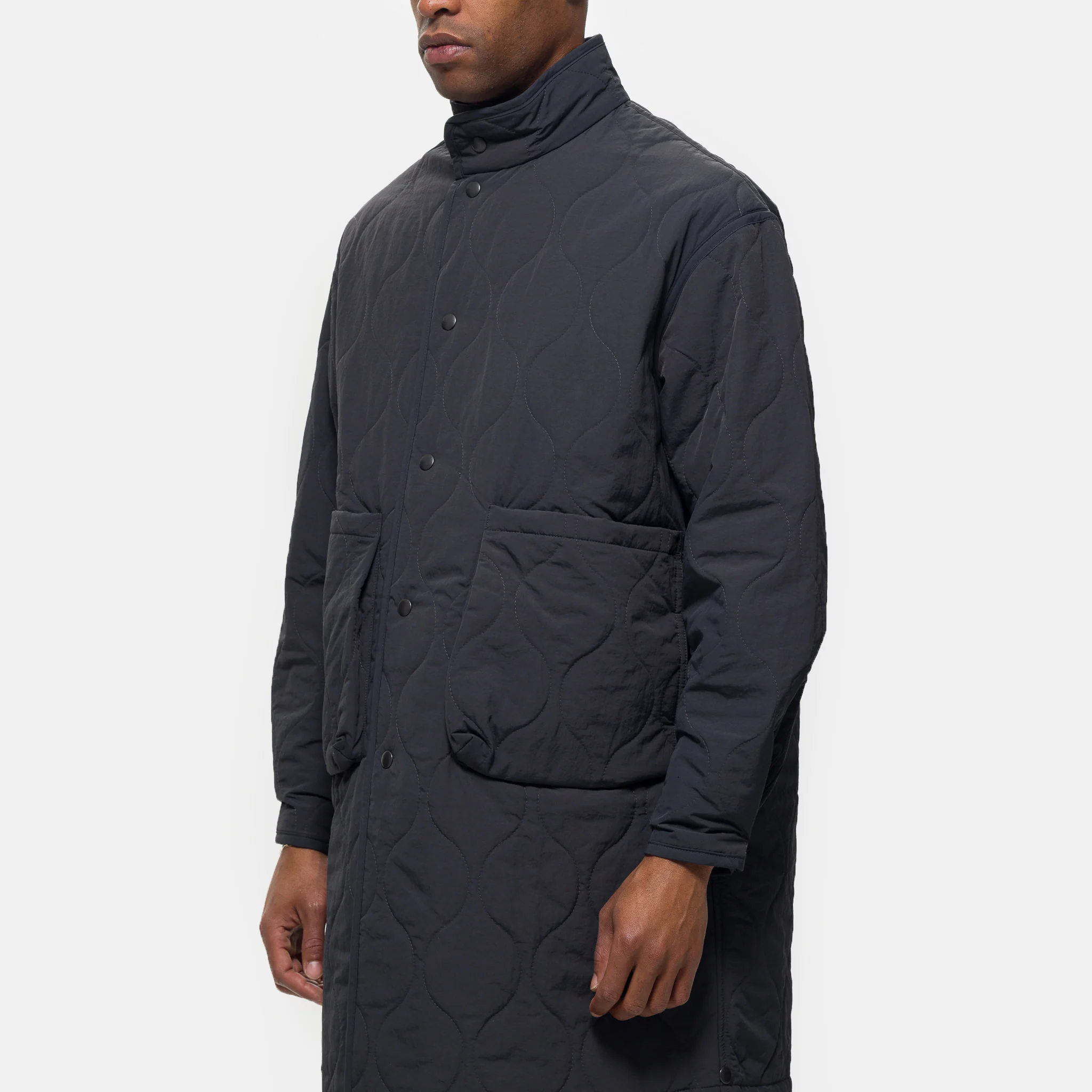 Convertible Padded Jacket in Grey - Image 4