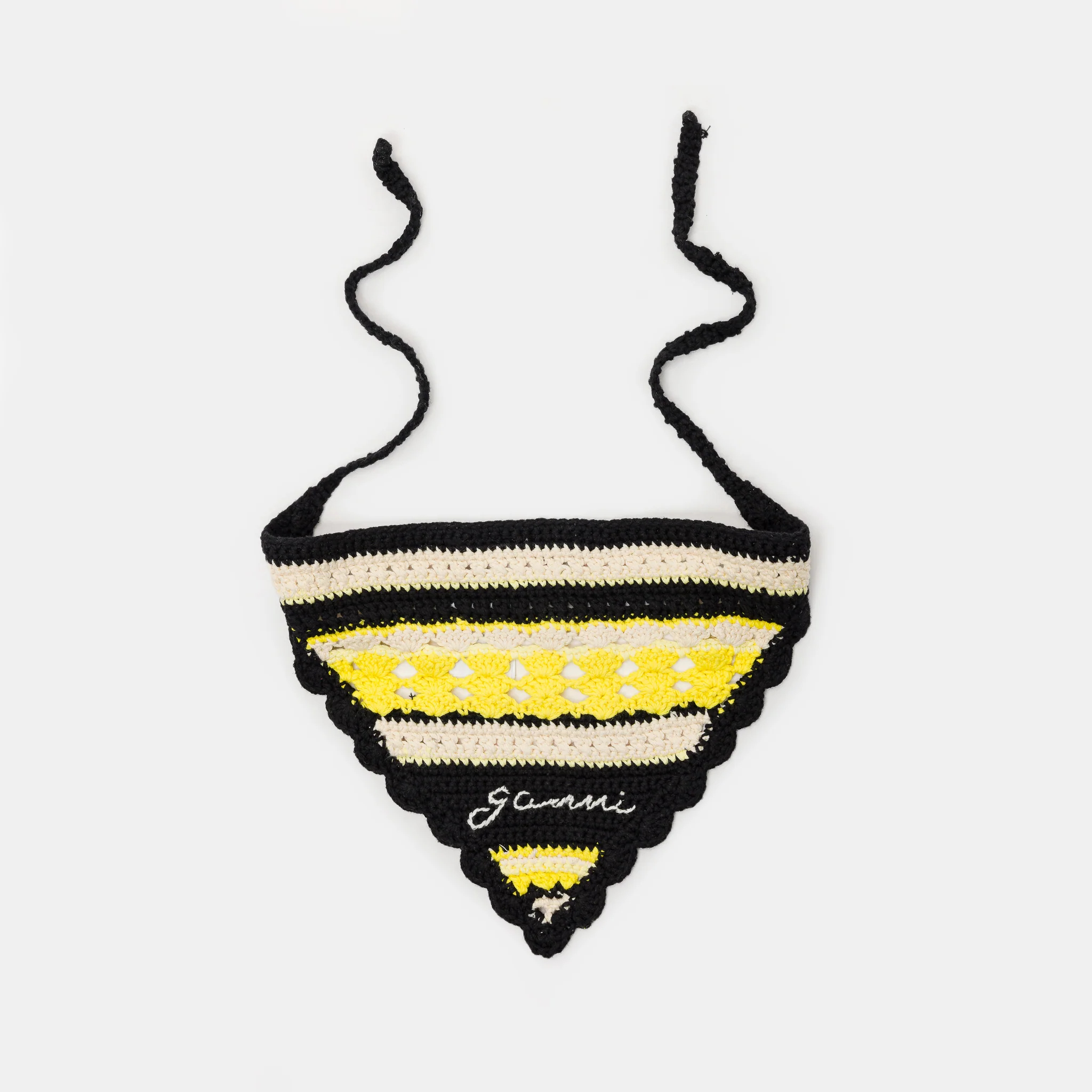Cotton Crochet Bandana in Golden Kiwi