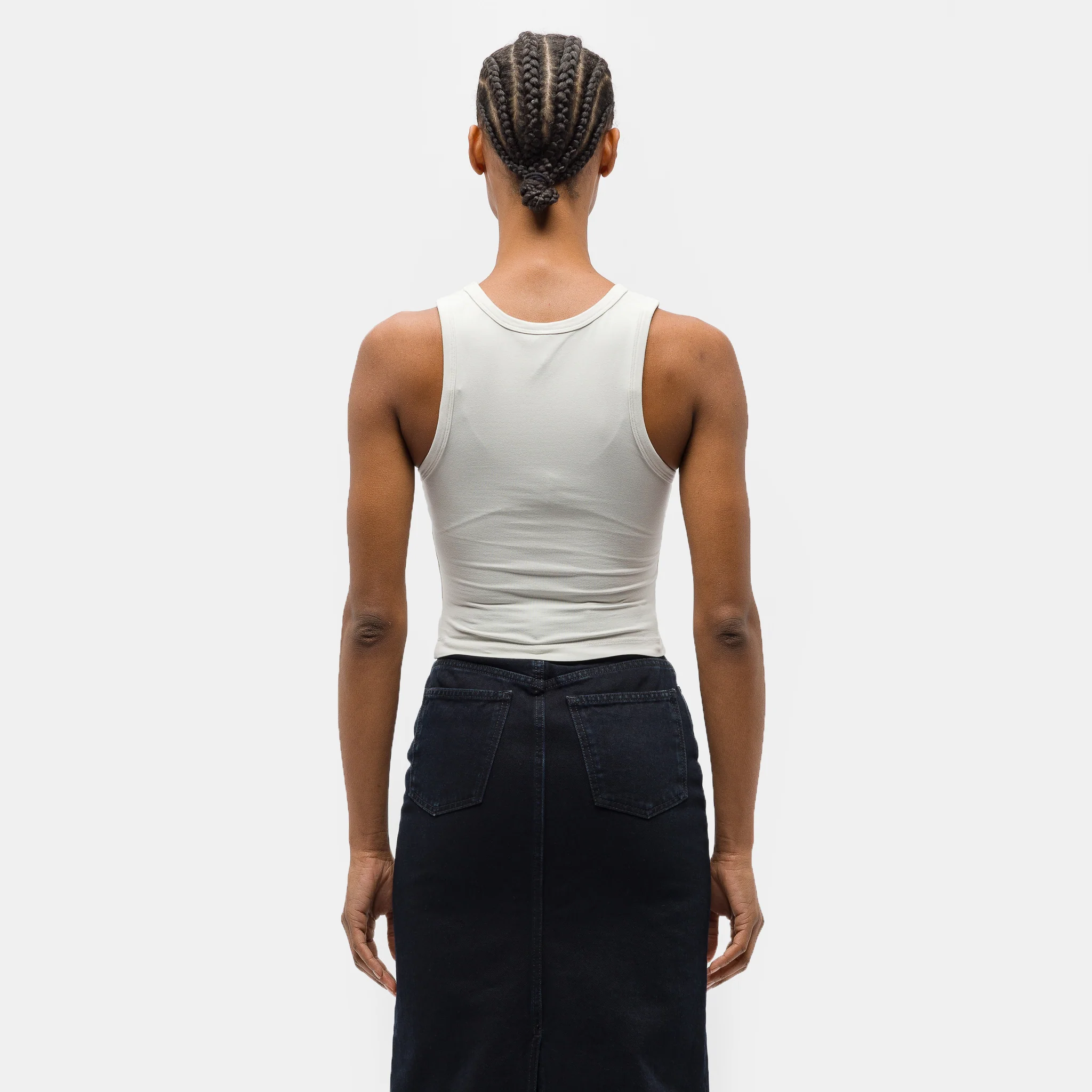 Cropped Tank in White - Image 3