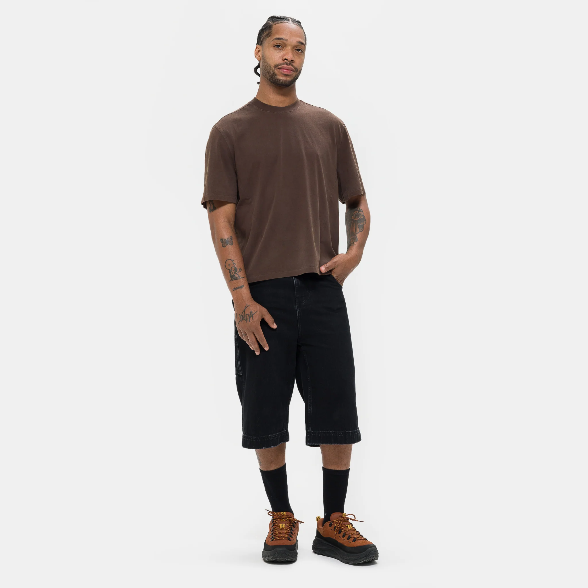 Dart Tee in Brown - Image 2