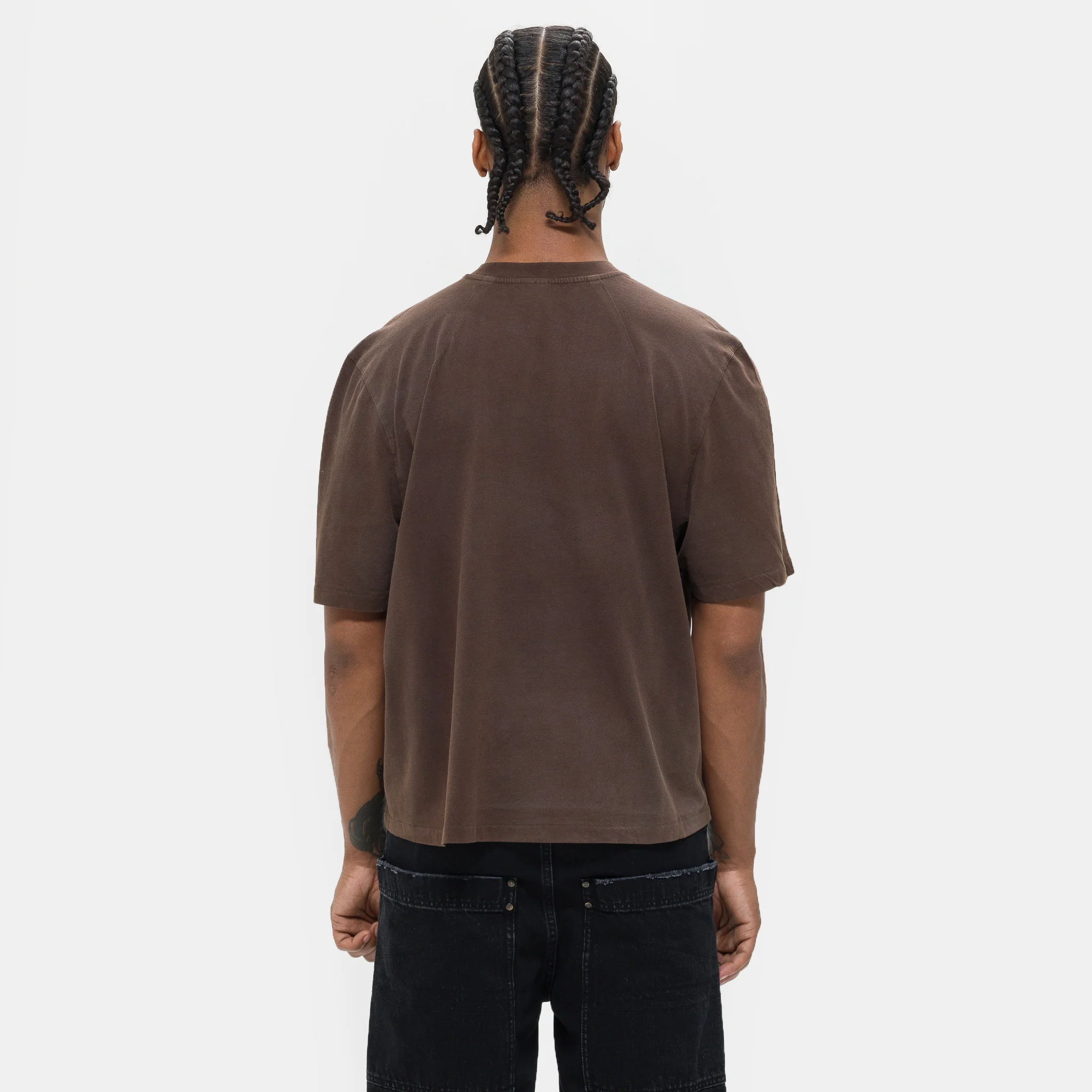Dart Tee in Brown - Image 3