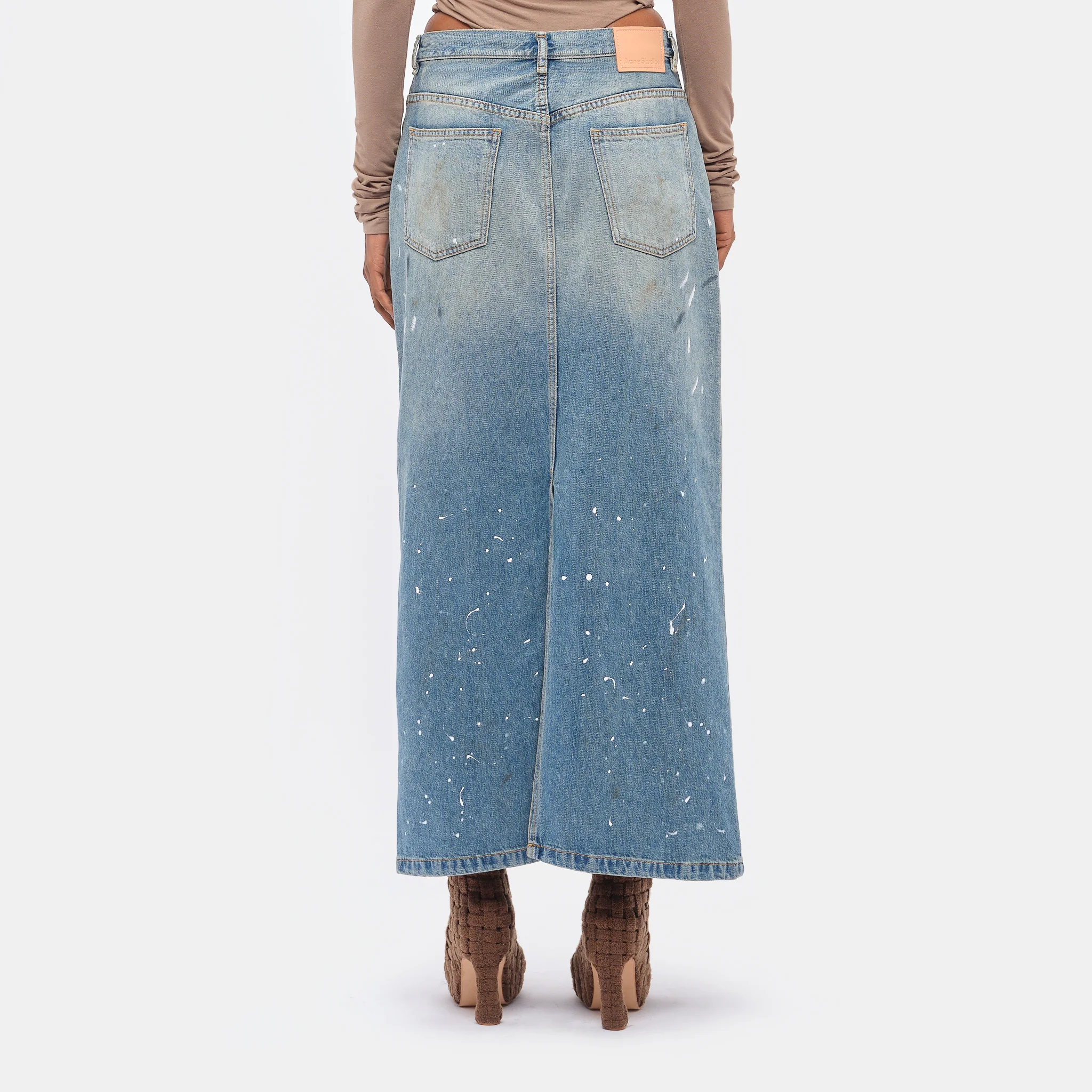 Denim Skirt in Blue - Image 3