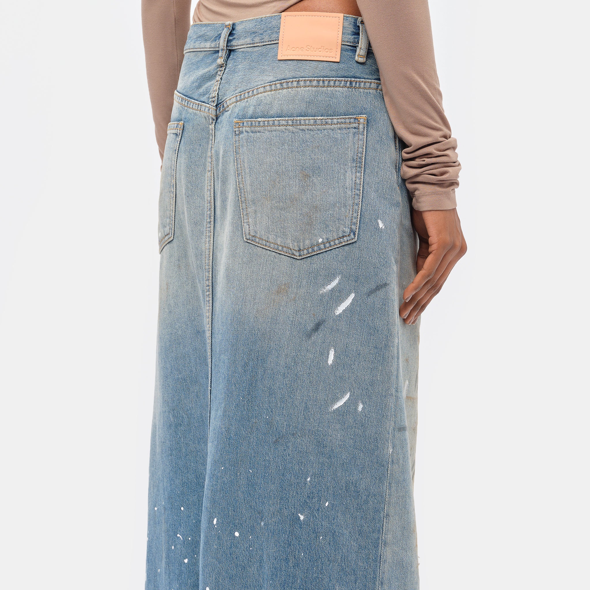 Denim Skirt in Blue - Image 5