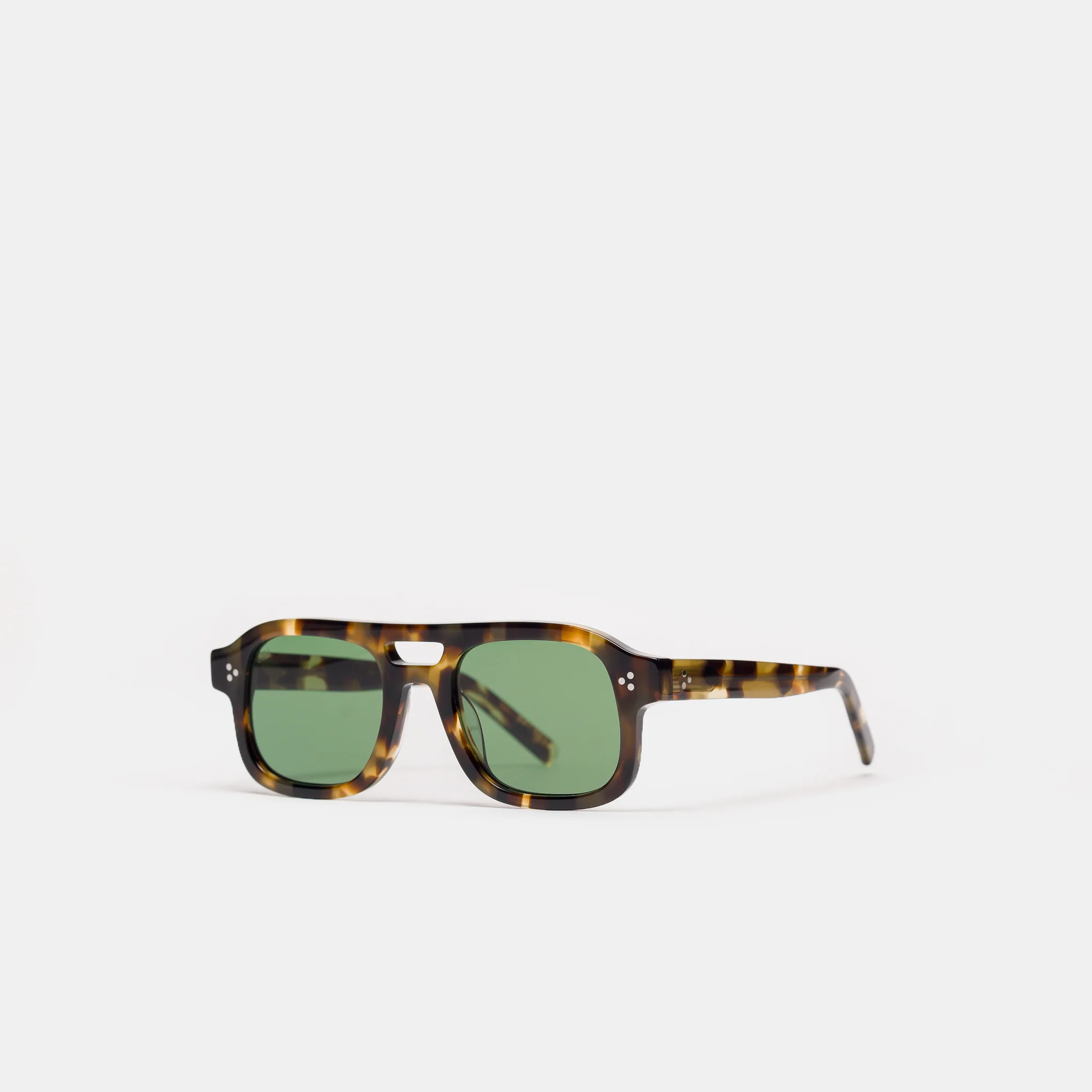 Dillinger Sunglasses in Camo Tortoise/Dark Green - Image 2