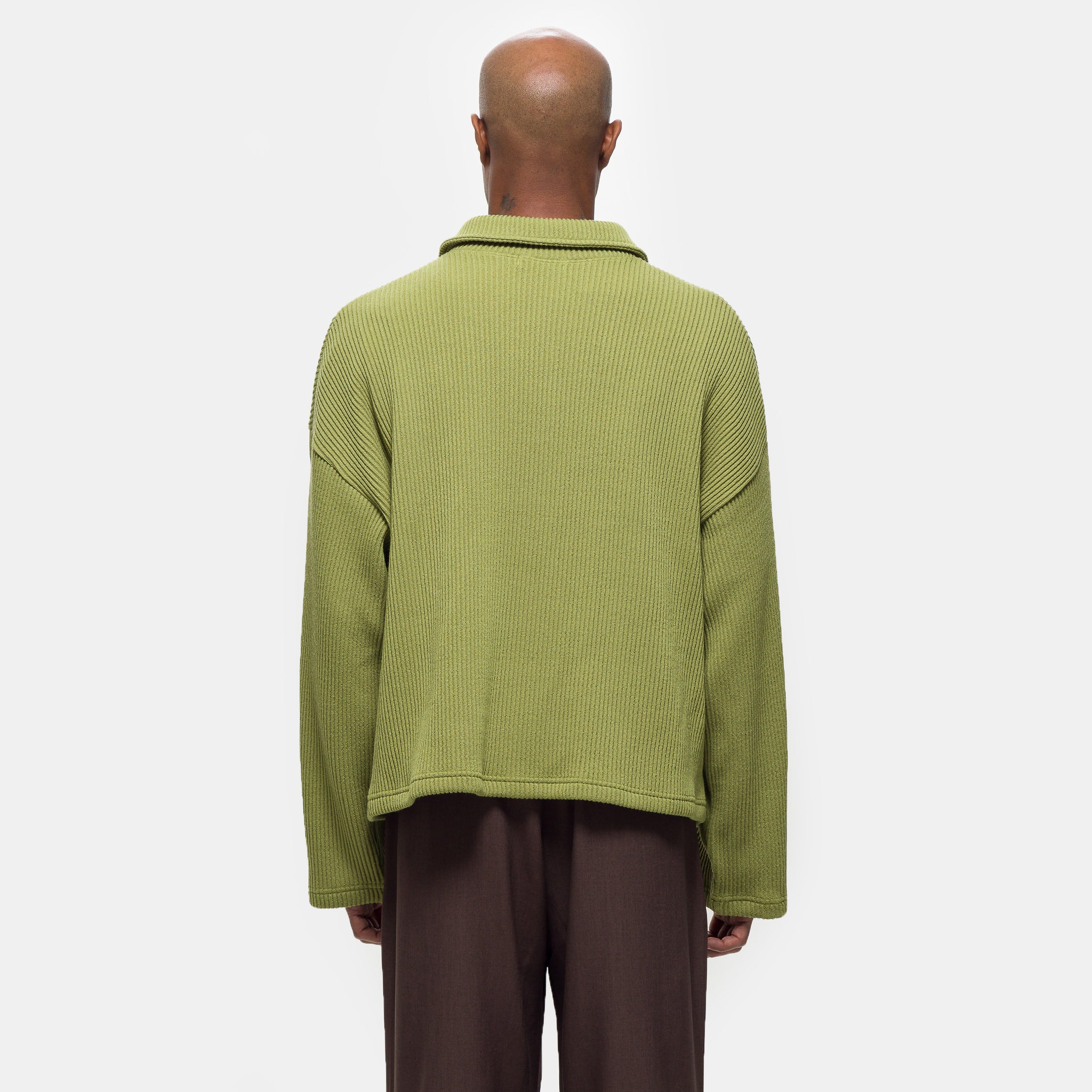 Double Zip Pocket Sweater in Pistachio - Image 3
