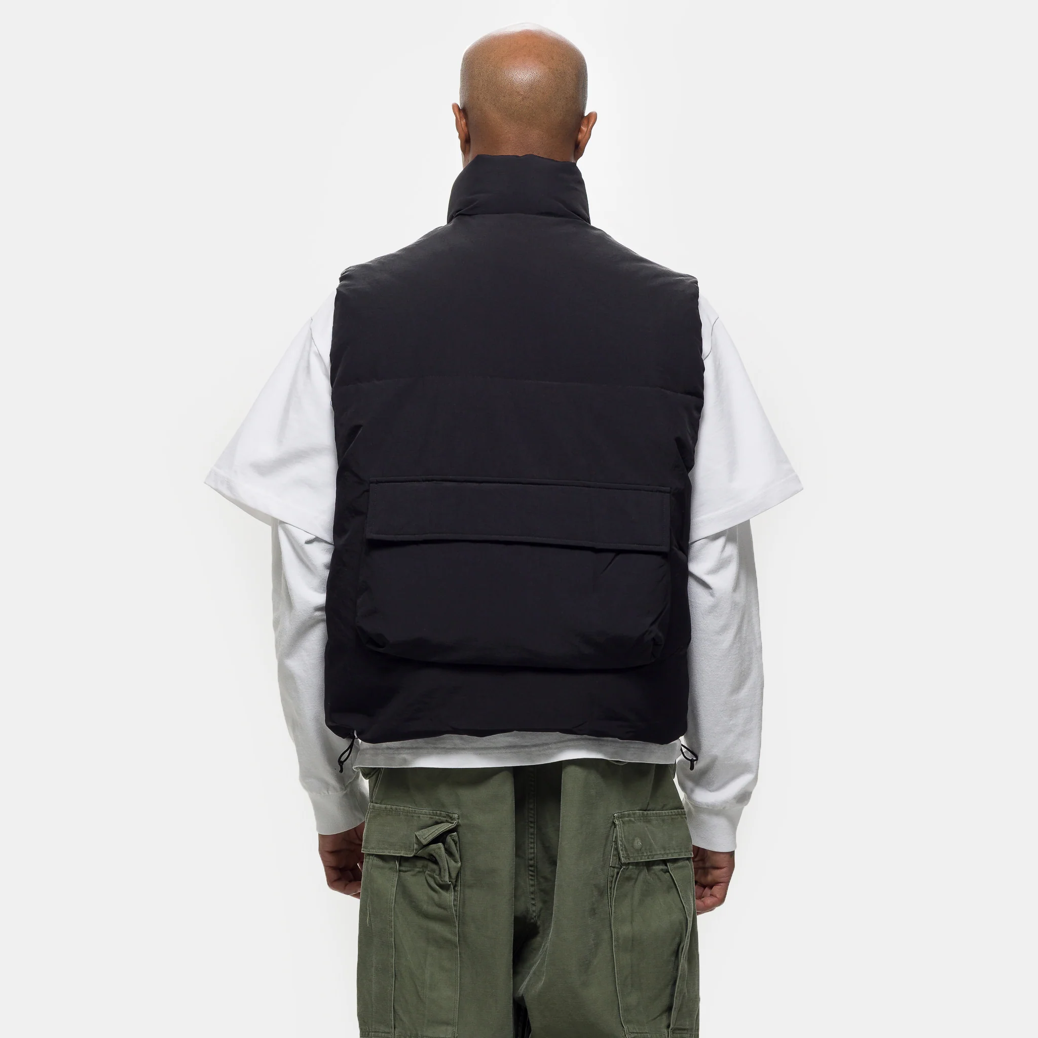 Down Puffer Vest in Black - Image 3