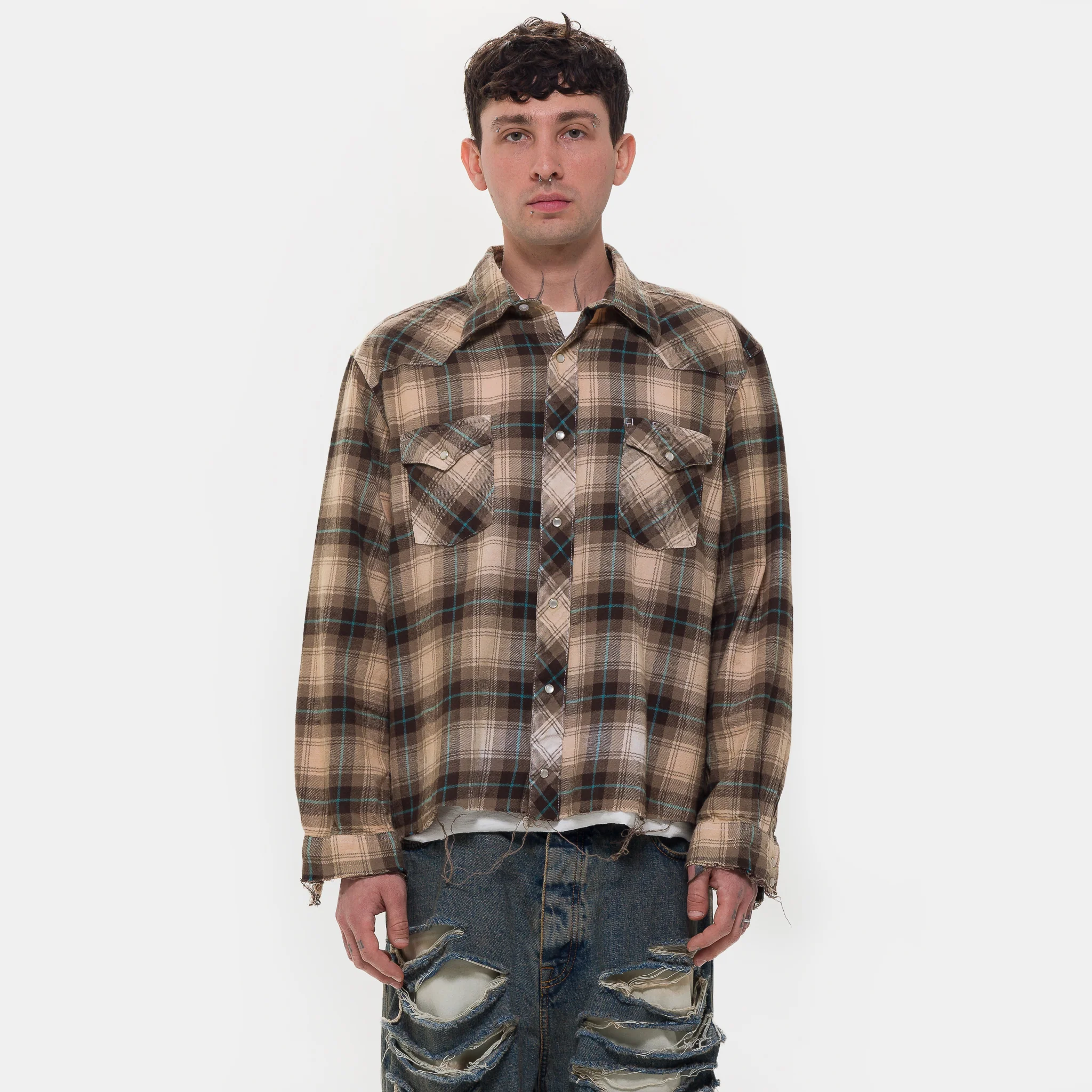 Drifter Flannel Shirt in Brown