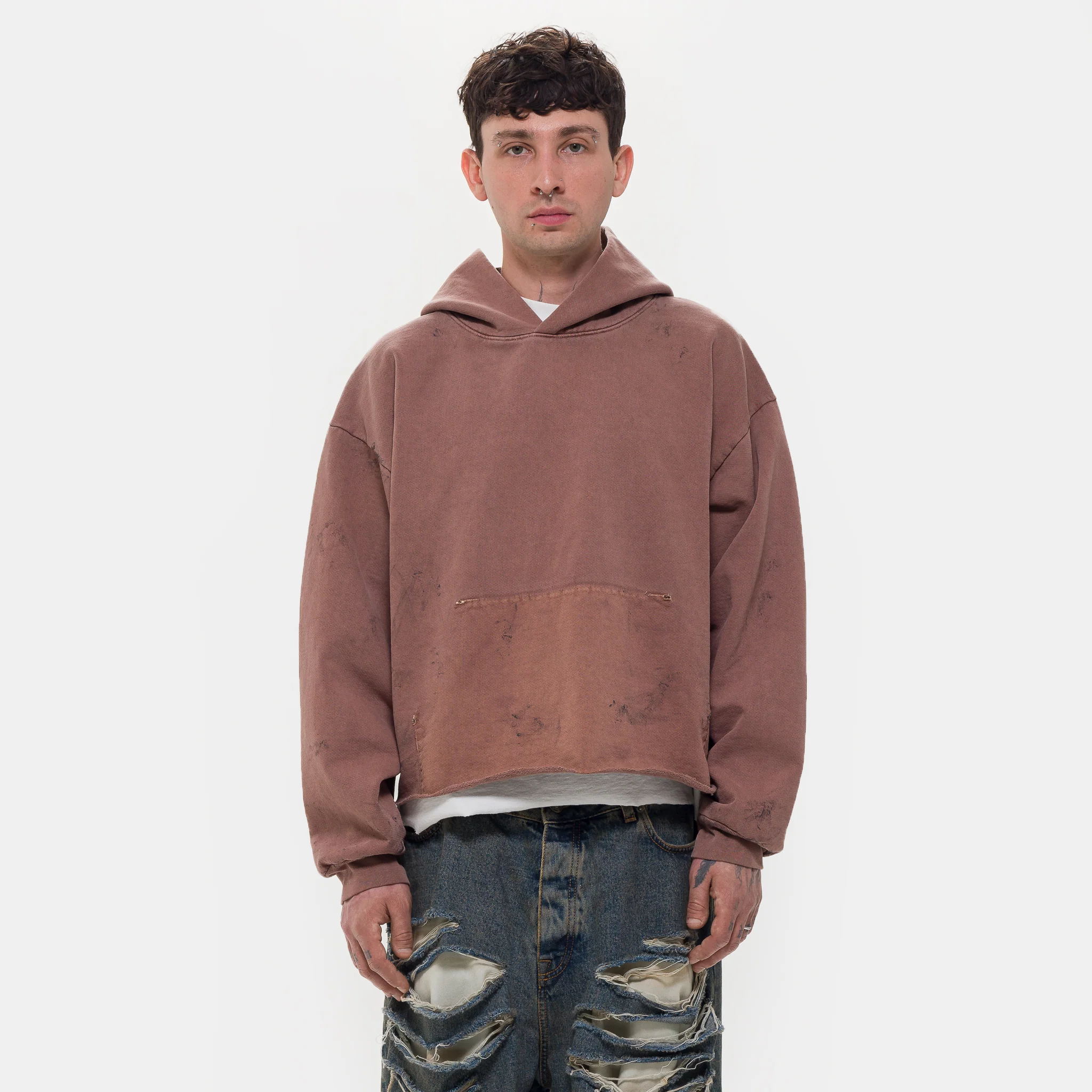 Drifter Hooded Sweatshirt in Clay
