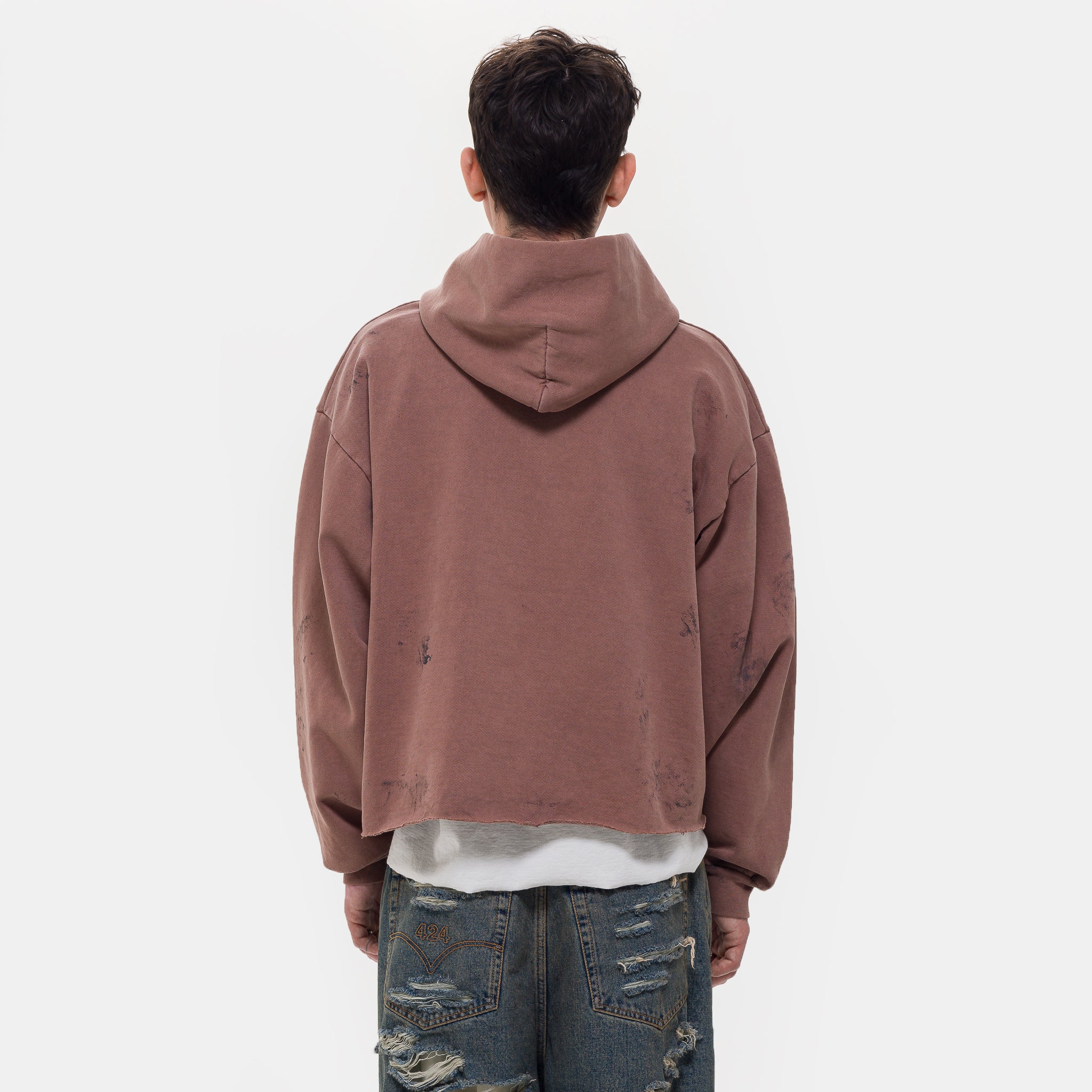 Drifter Hooded Sweatshirt in Clay - Image 3