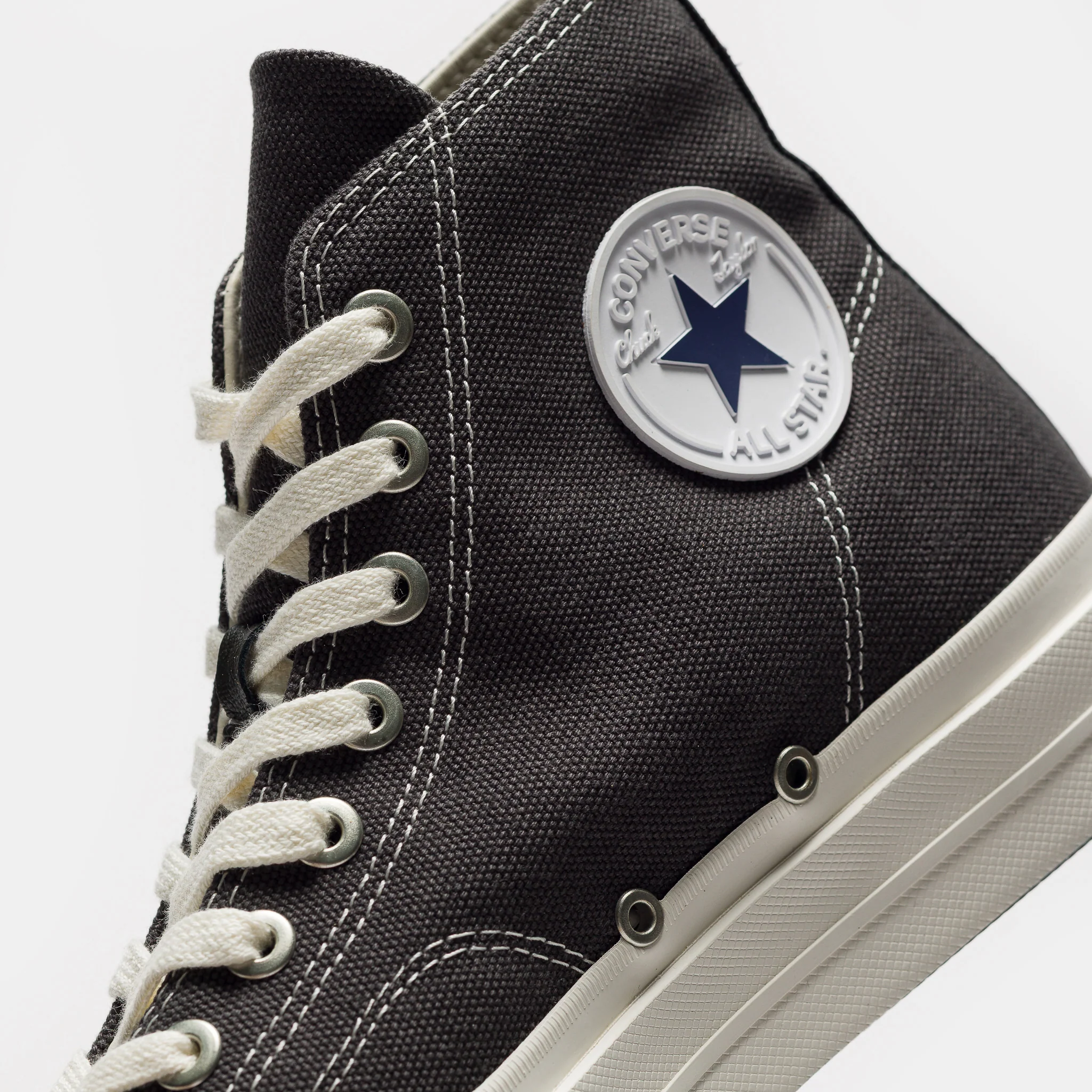 First String Chuck Taylor Hi Sneaker in Beluga/Black/Marshmallow - Image 6