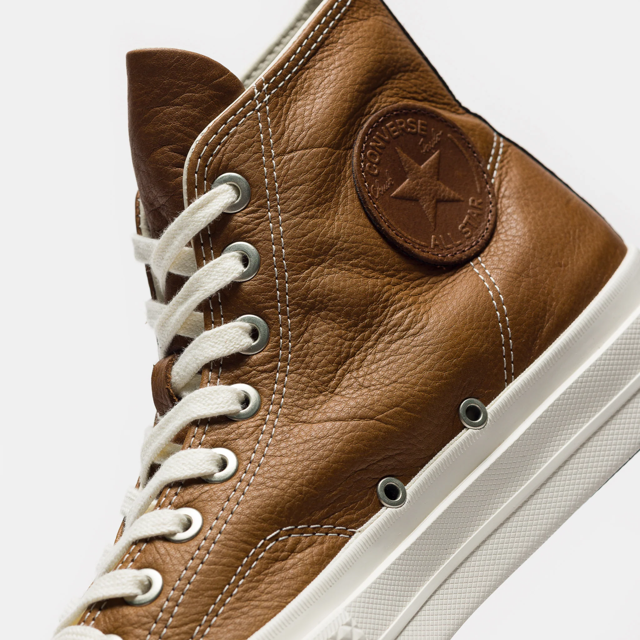 First String Chuck Taylor Hi Sneaker in Chestnut/Black/Snow White - Image 6