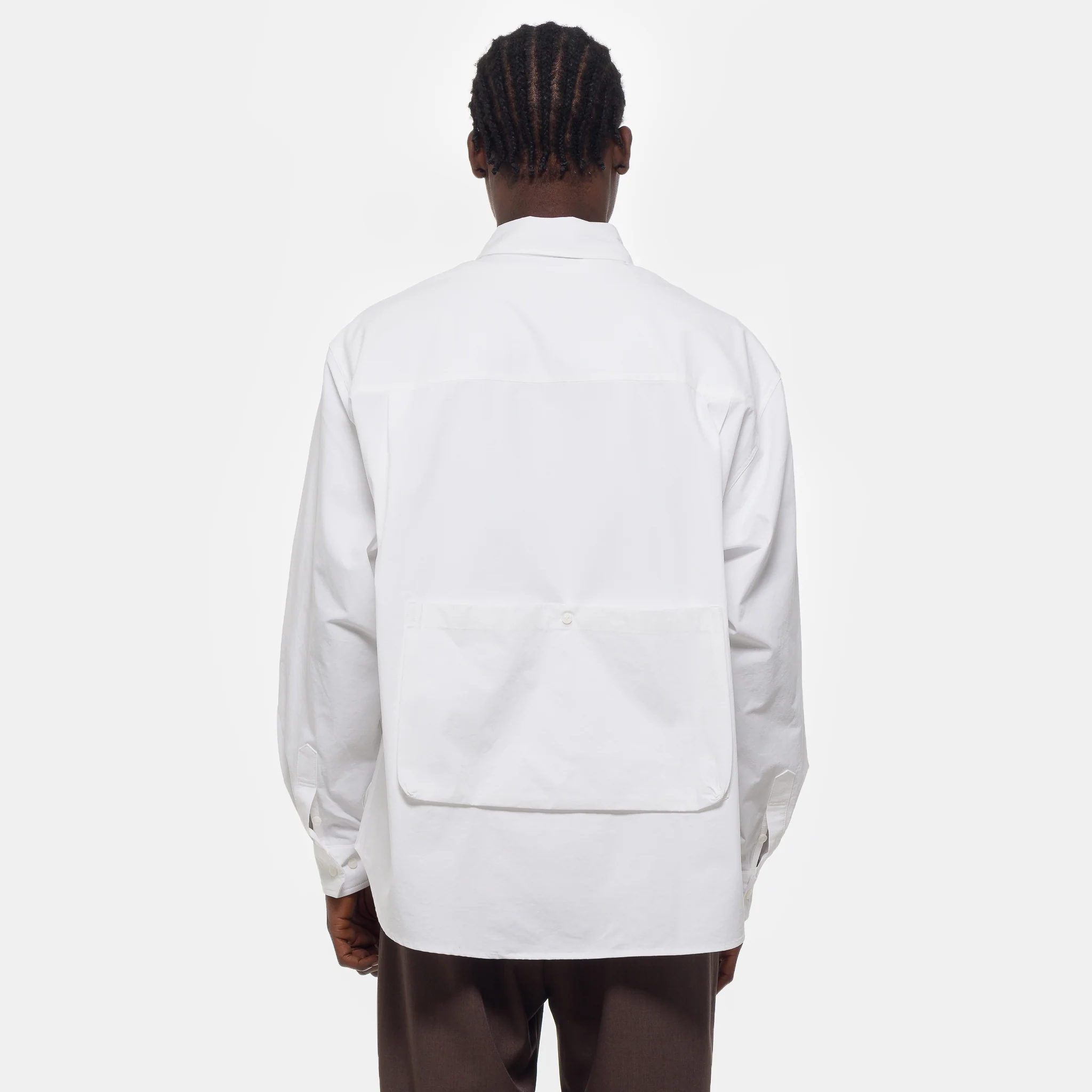 Five Pocket Button Shirt in White - Image 3