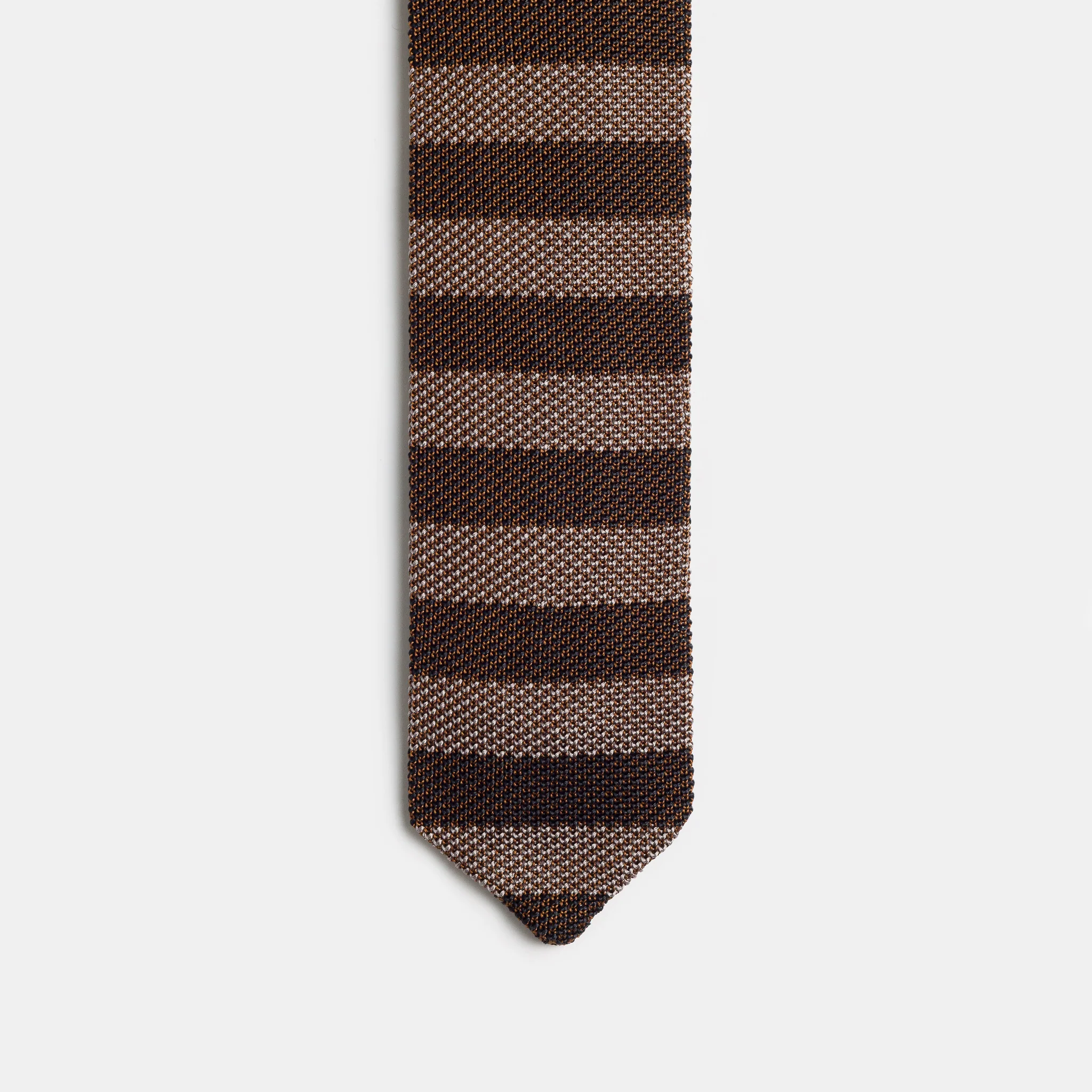 Formal Tie in Brown Candy Stripe