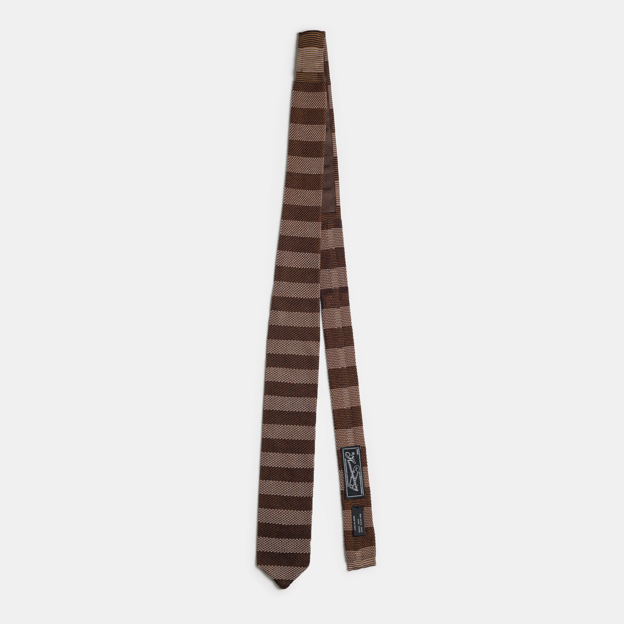 Formal Tie in Brown Candy Stripe - Image 3